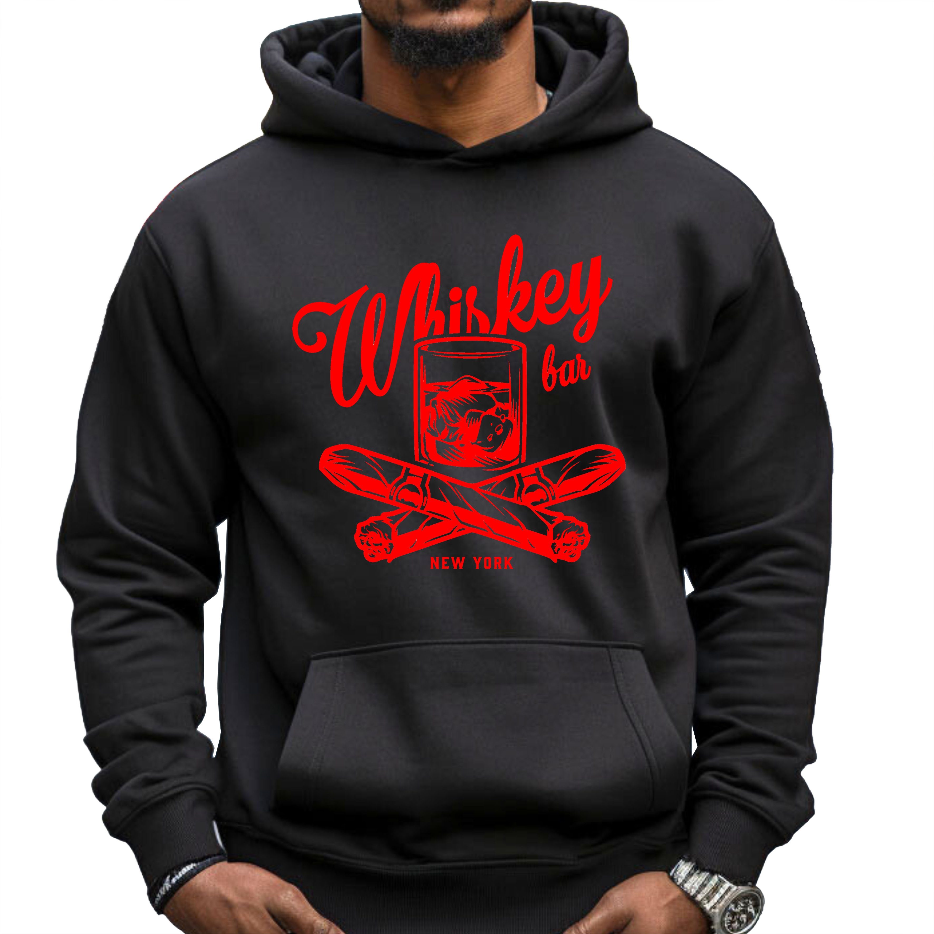 Kapuzenpullover Herren Pullover Hoodie Whiskey Aufdruck Kapuzenpullover XS bis 6XL