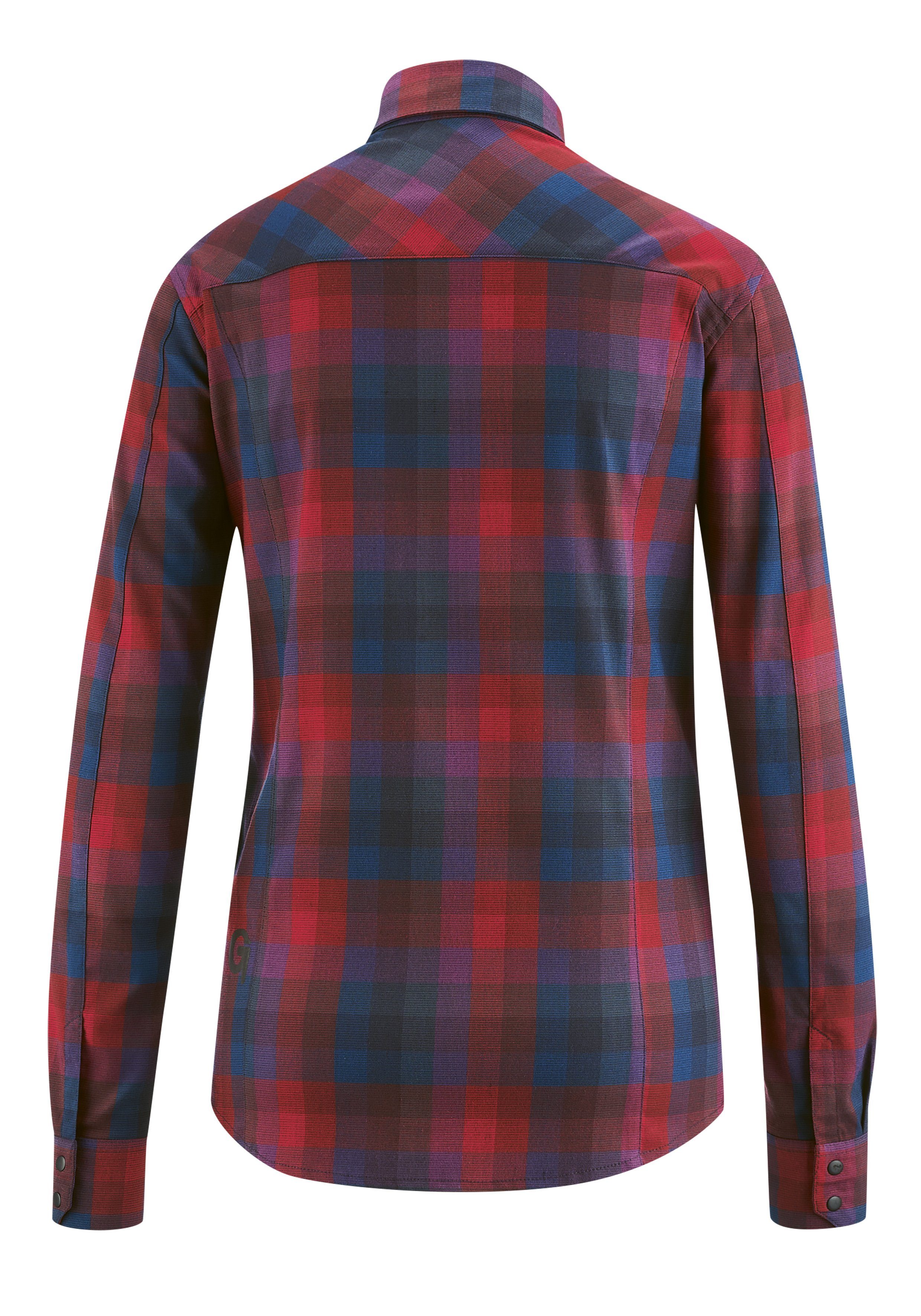 Gonso Hemdbluse MACINI Damen Bluse, hervorragende Wärmeregulierung, hoher Tragekomfort