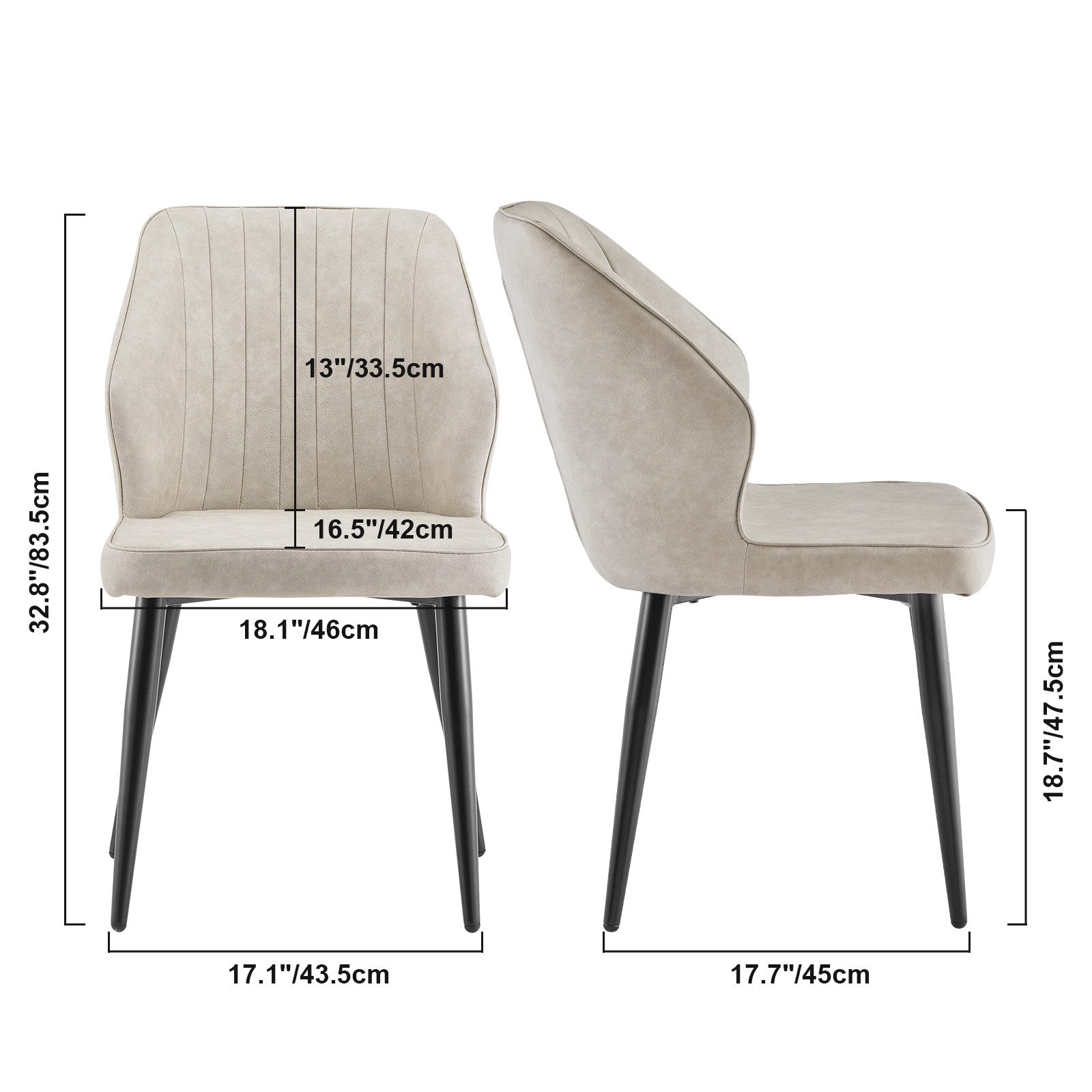 Ofcasa Esszimmerstuhl Kunstlederstühle (4er Set), Wohnzimmerstühle günstig online kaufen