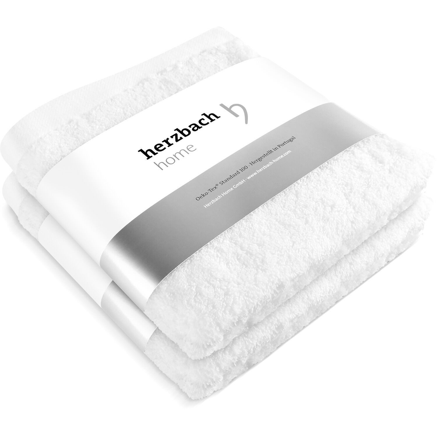 herzbach home Handtuch Set Pura 50x100 cm, (2-St), 550g/m², Premium-Qualitä günstig online kaufen