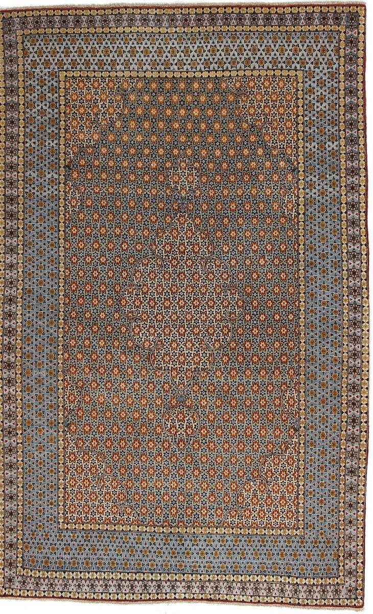 Orientteppich Ghom 141x226 Handgeknüpfter Orientteppich / Perserteppich, Nain Trading, rechteckig, Höhe: 10 mm