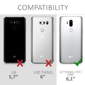 kwmobile Handyhülle Case für LG G7 ThinQ / Fit / One, Hülle Silikon metallisch schimmernd - Handyhülle Cover