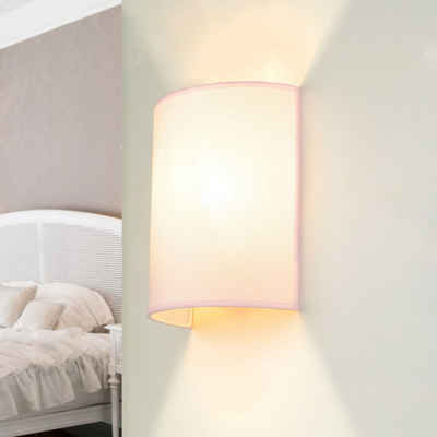 Licht-Erlebnisse Wandleuchte »ALICE«, ohne Leuchtmittel, Wandlampe Rosa Loft Design romantisch Stofflampe Beleuchtung