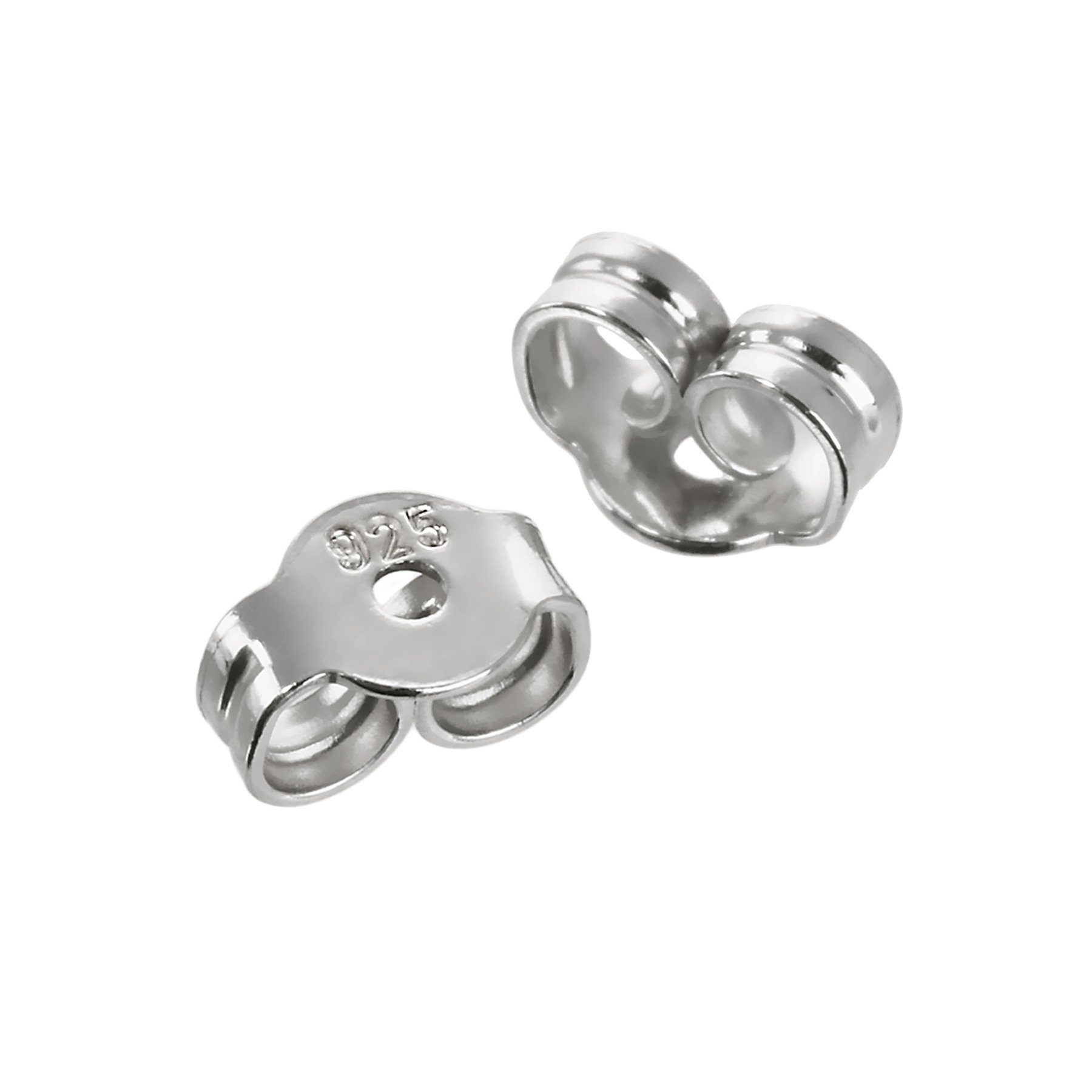 Ohrstecker-Verschluss 3 Paar 925er Sterlingsilber rhodiniert 3,0mm Gegen