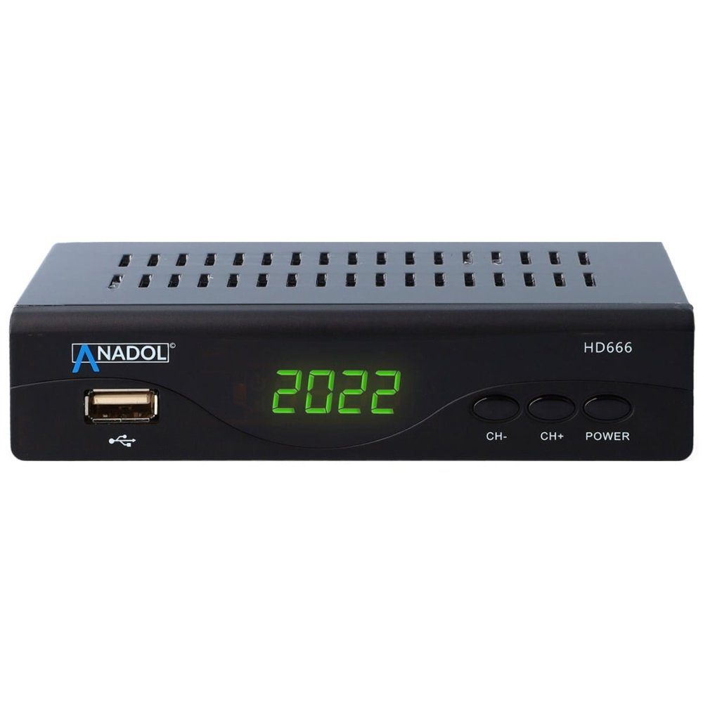 Anadol HD666 inkl. SAT-Kabel Satellitenreceiver