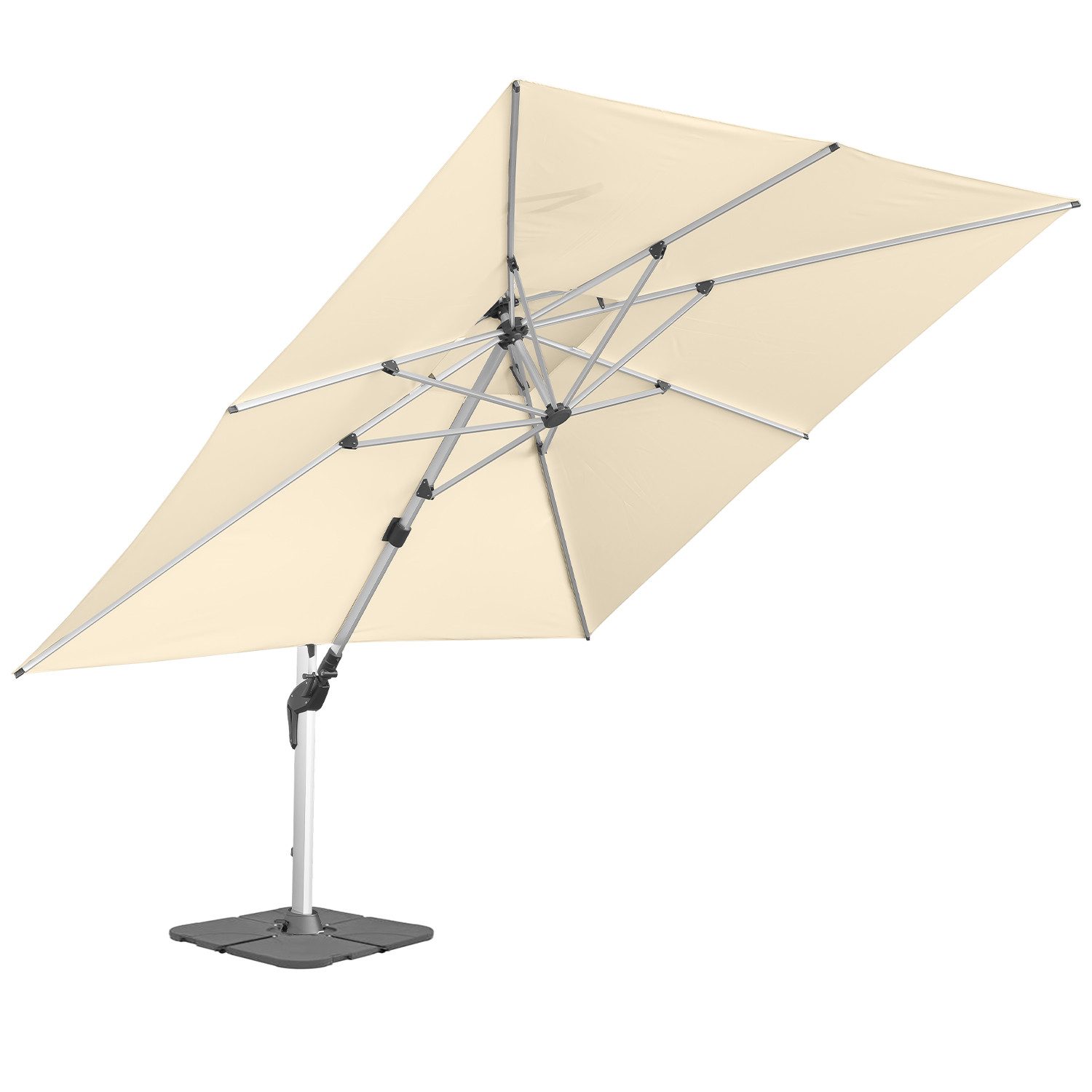 anndora-sonnenschirm Ampelschirm mit Aluminiumgestell, LxB: 350x350 günstig online kaufen