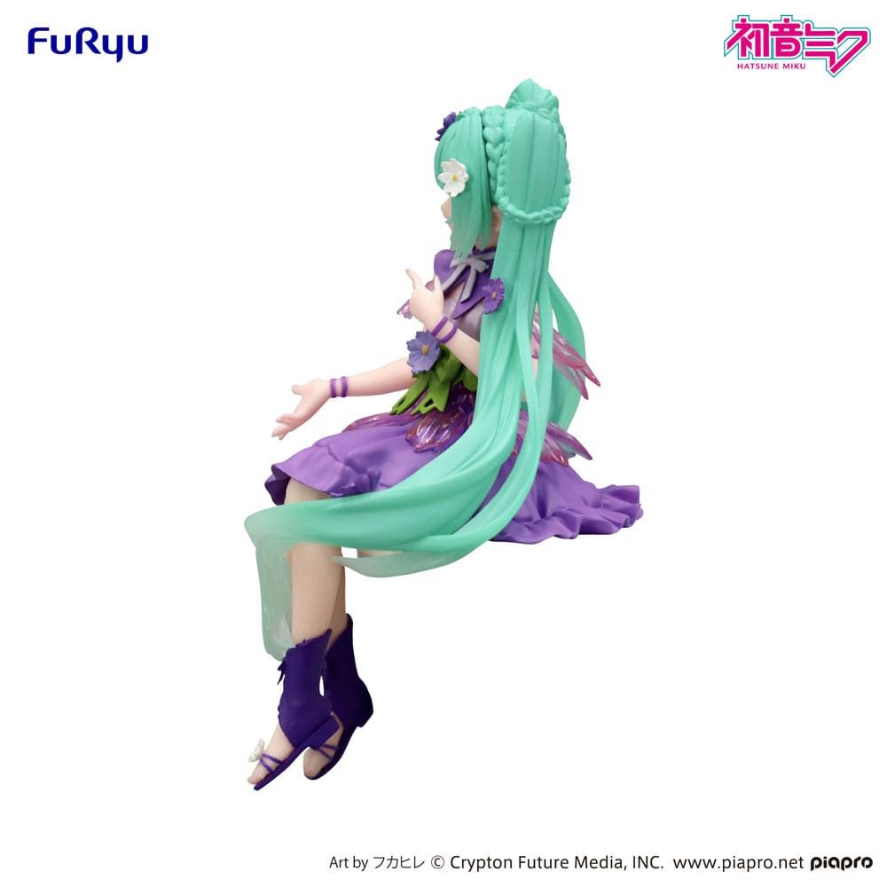 FuRyu Merchandise-Figur Hatsune Miku Noodle Stopper Flower Fairy Cosmos Purple Color 14 cm
