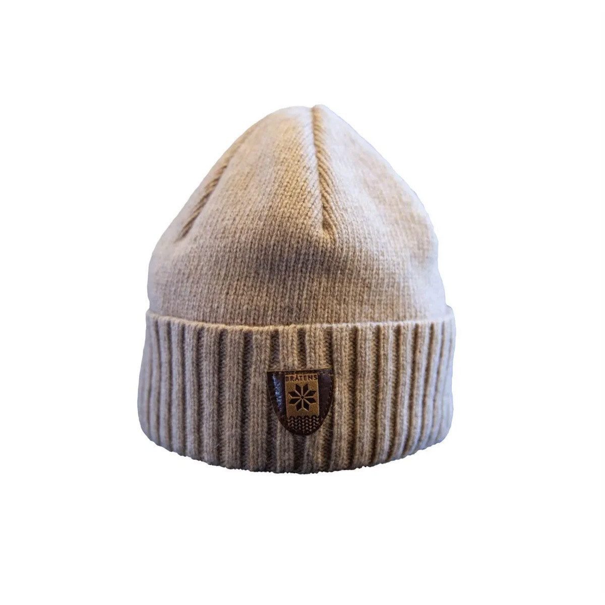 Bråtens Strickmütze - Norwegische Wollmütze - Einfarbig - Unisex - aus rauer norwegischer Wolle