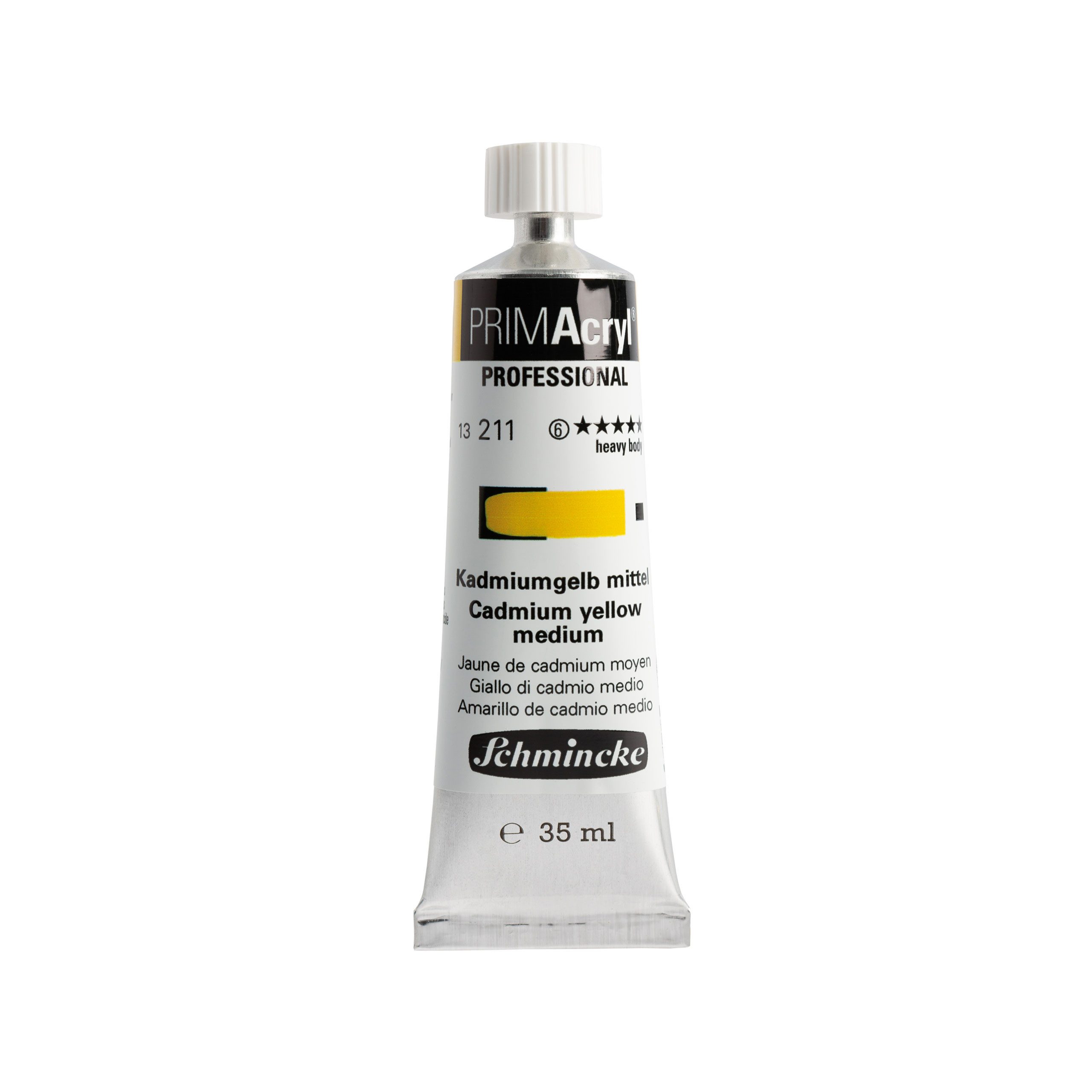 Schmincke Acrylfarbe 35ml PRIMAcryl Kadmiumgelb mittel Acryl 13 211 009
