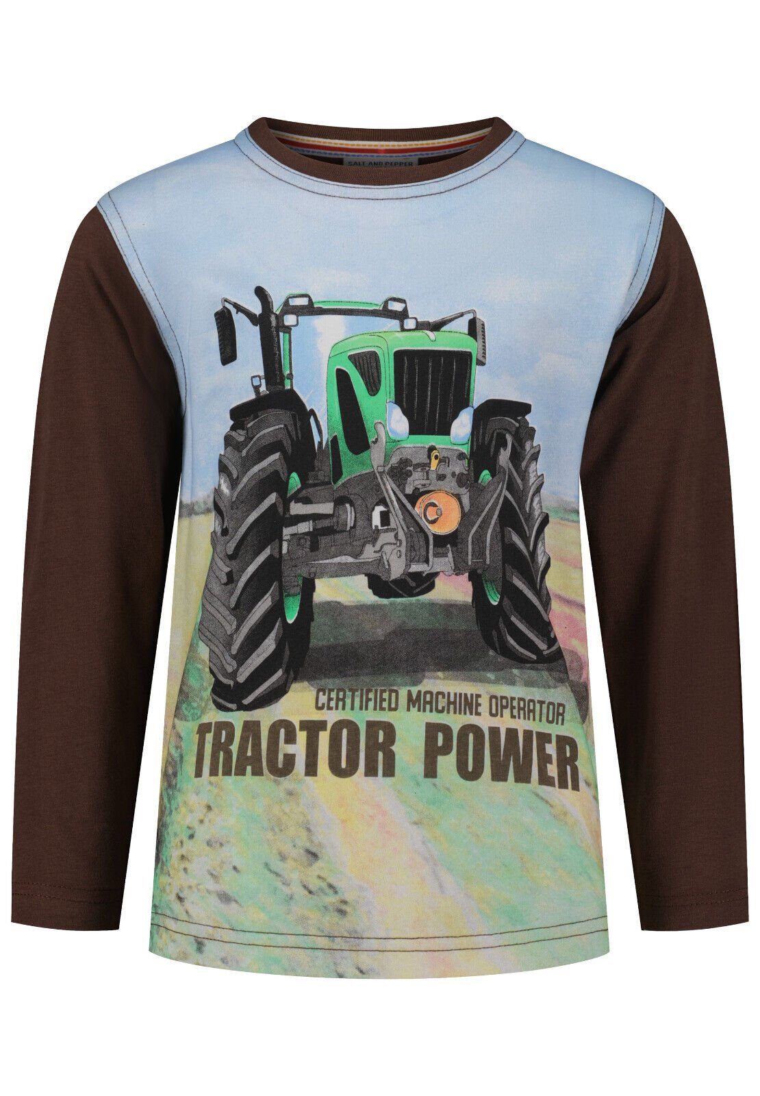 Traktor Pepper® SALT Langarmshirt Jungen Salt PEPPER AND and T-Shirt