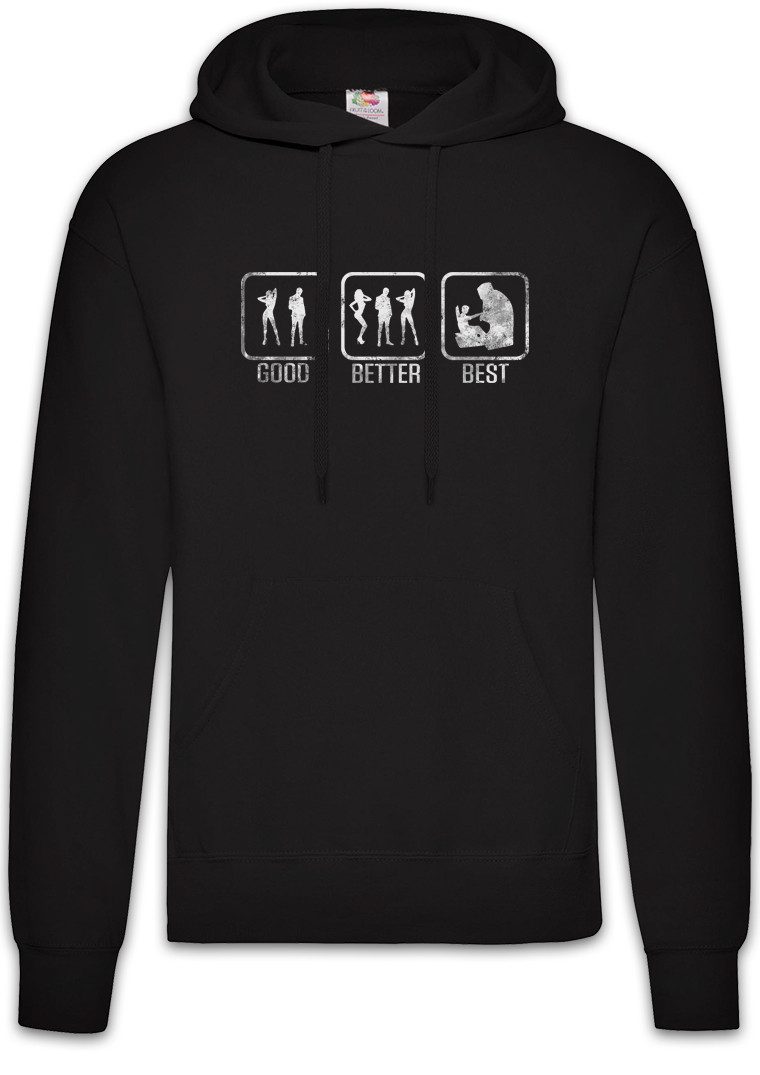 Hoodie Good Better Best Herren Hoodie Lvl. Lvl Gamer RPG Roleplay Games