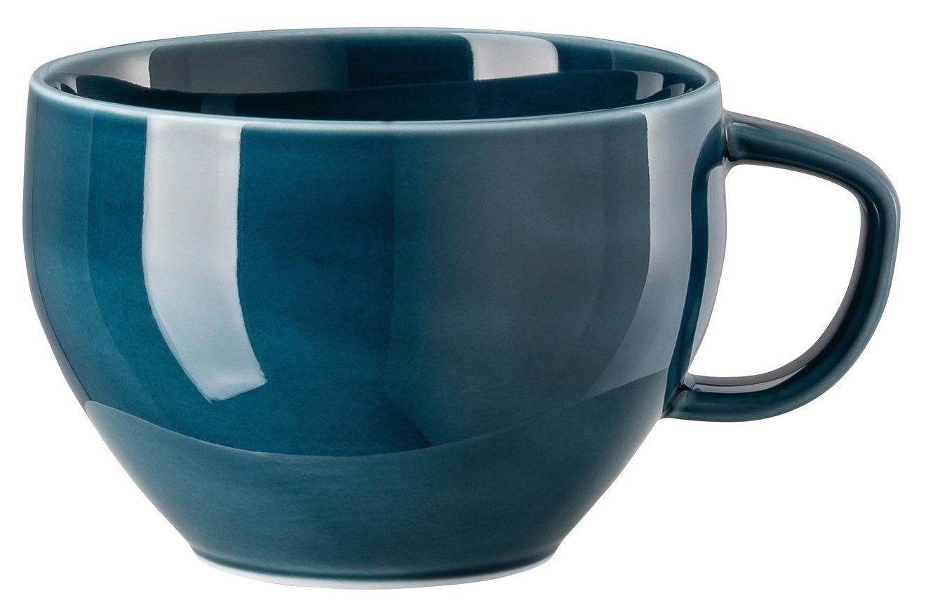 Rosenthal Tasse Junto Ocean Blue Cafe au Lait 2tlg., Porzellan