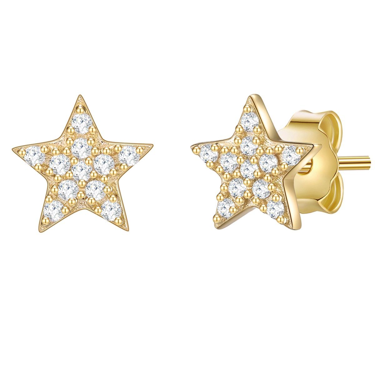 Glanzstücke München Paar Ohrstecker Stern gelbgold, günstig online kaufen