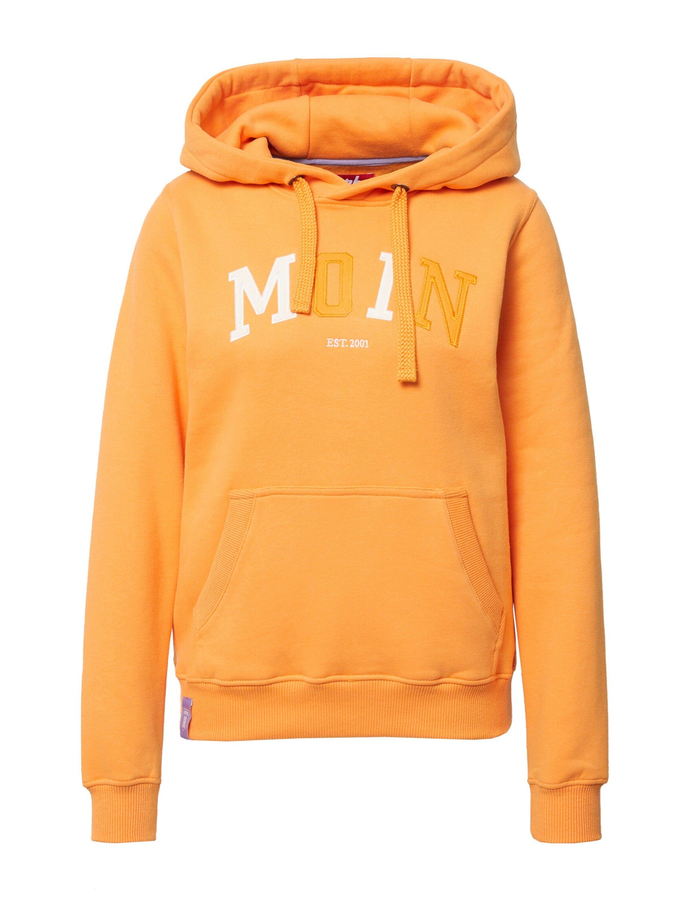 Derbe Sweatshirt Moin (1-tlg) Stickerei Orange Sun