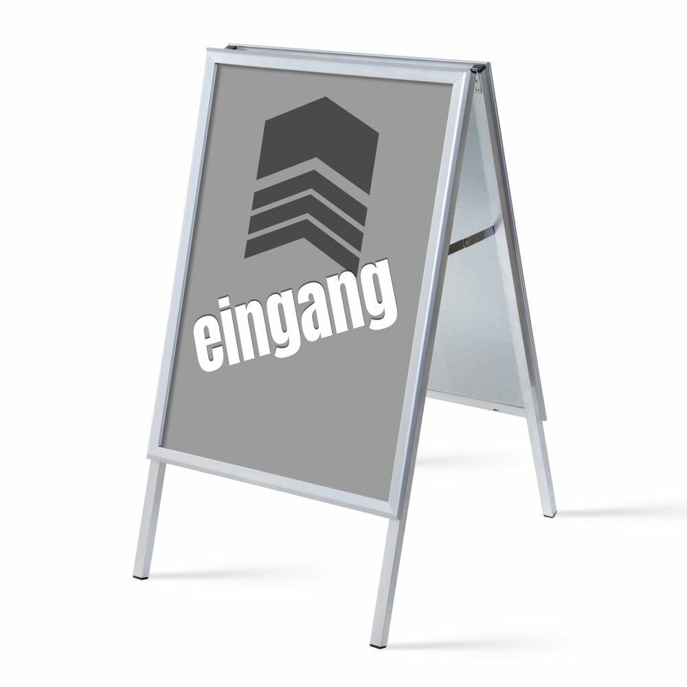 Standregal A1 - Komplett-Set - Eingang Deutsch - Grau/Schwarz