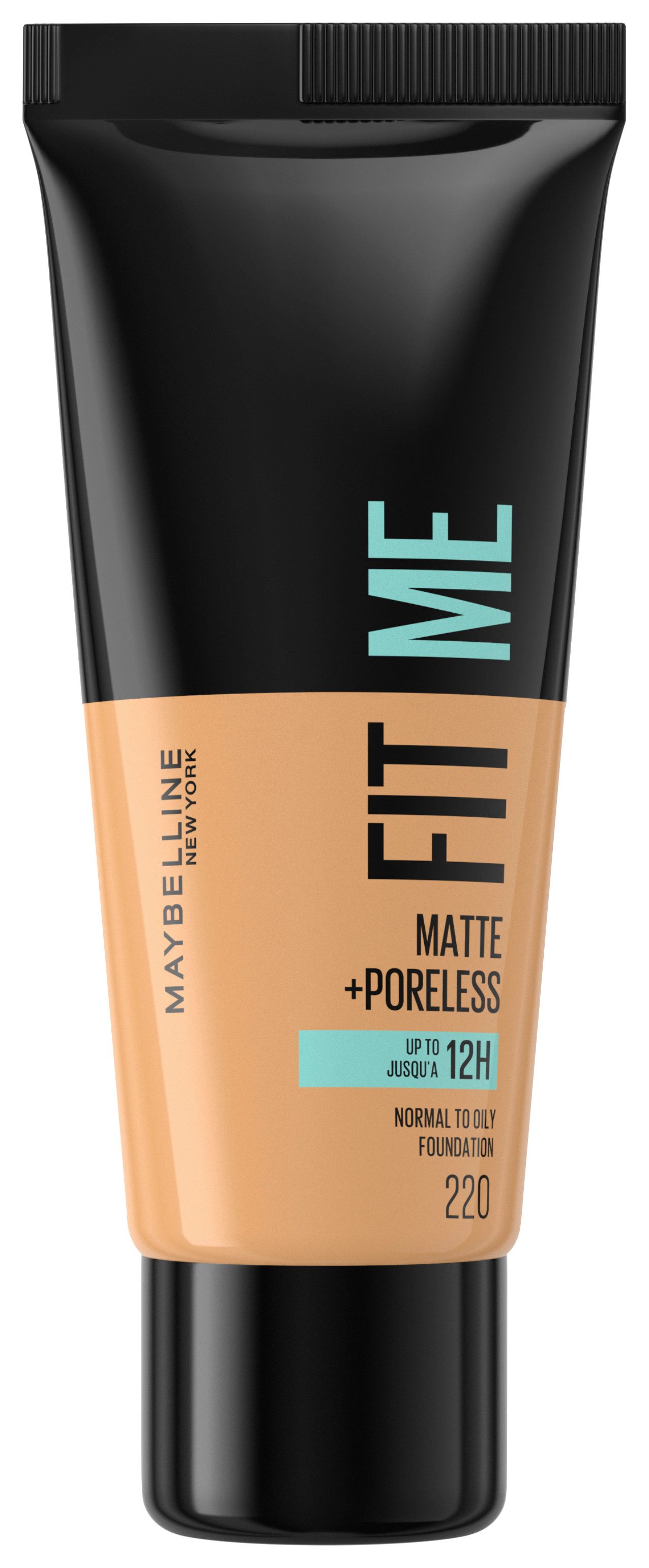 MAYBELLINE NEW YORK Foundation FIT ME! MATTE + PORELESS MAKE-UP, für einen natürlich mattierten Teint, leichte bis mittlere Deckkraft