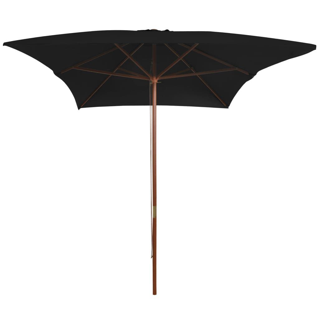 furnicato Sonnenschirm mit Holz-Mast 200x300 cm günstig online kaufen