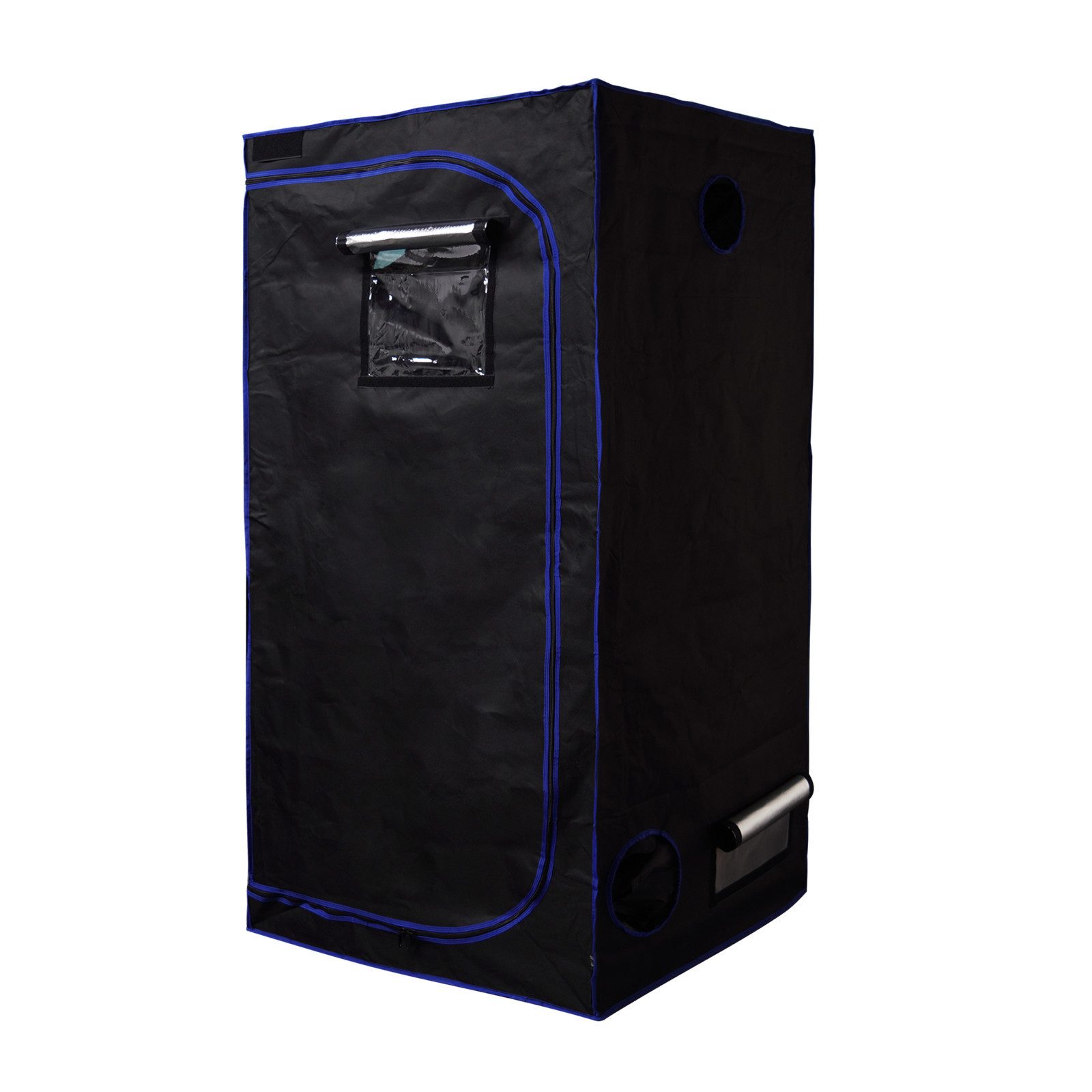 CannoBox Gewächshaus Canno Box Gewächshaus Growzelt-1680D Oxford-Gewebe Growbox Anbauset, BxTxH: 40 x 40 x 120 cm, 1680D Oxford,Reflexionsgrad:95 %,2 Sichtfenster,BxTxH:100x100x200cm