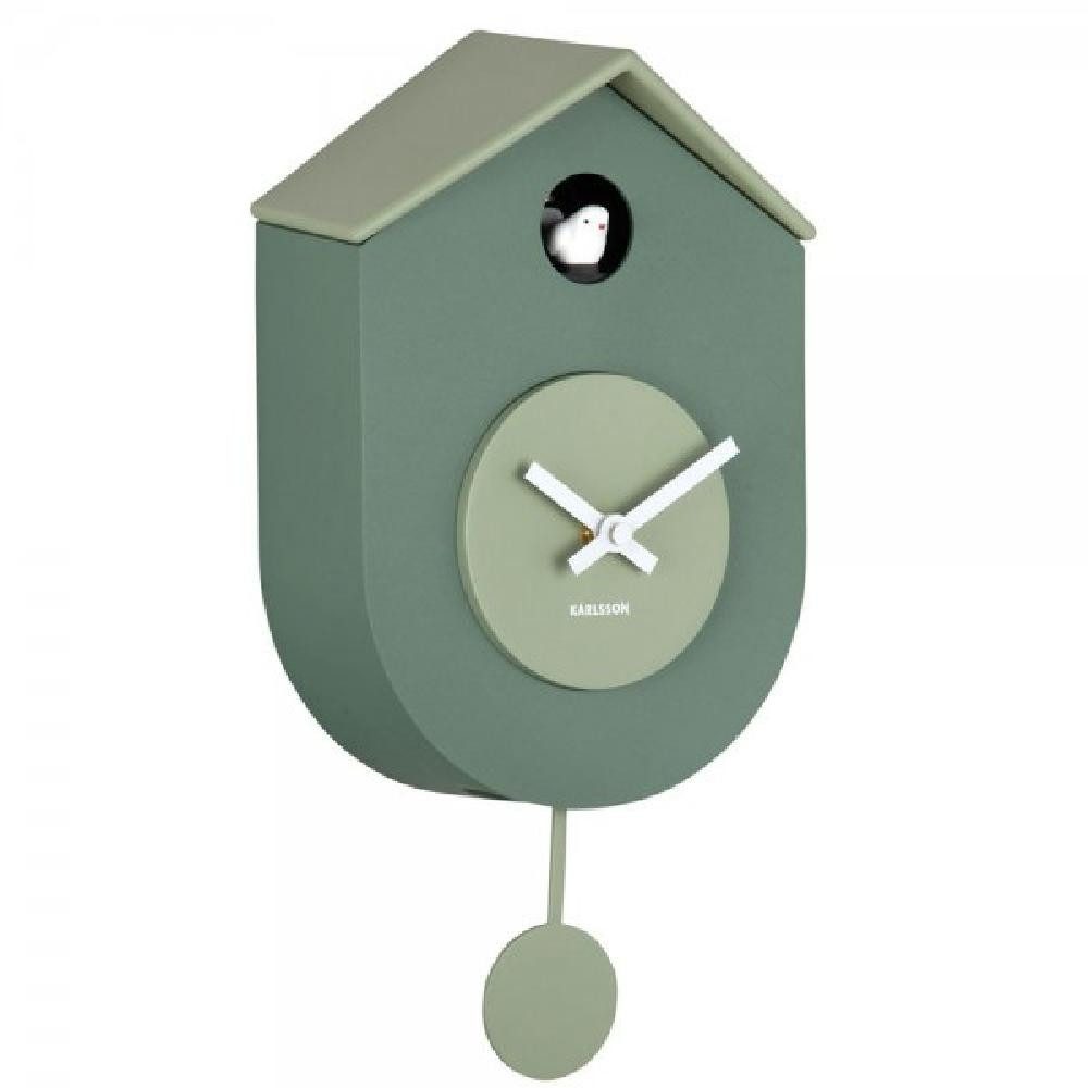 Karlsson Uhr Kuckucksuhr Wall Clock Grato Cuckoo Green Grayed Jade günstig online kaufen