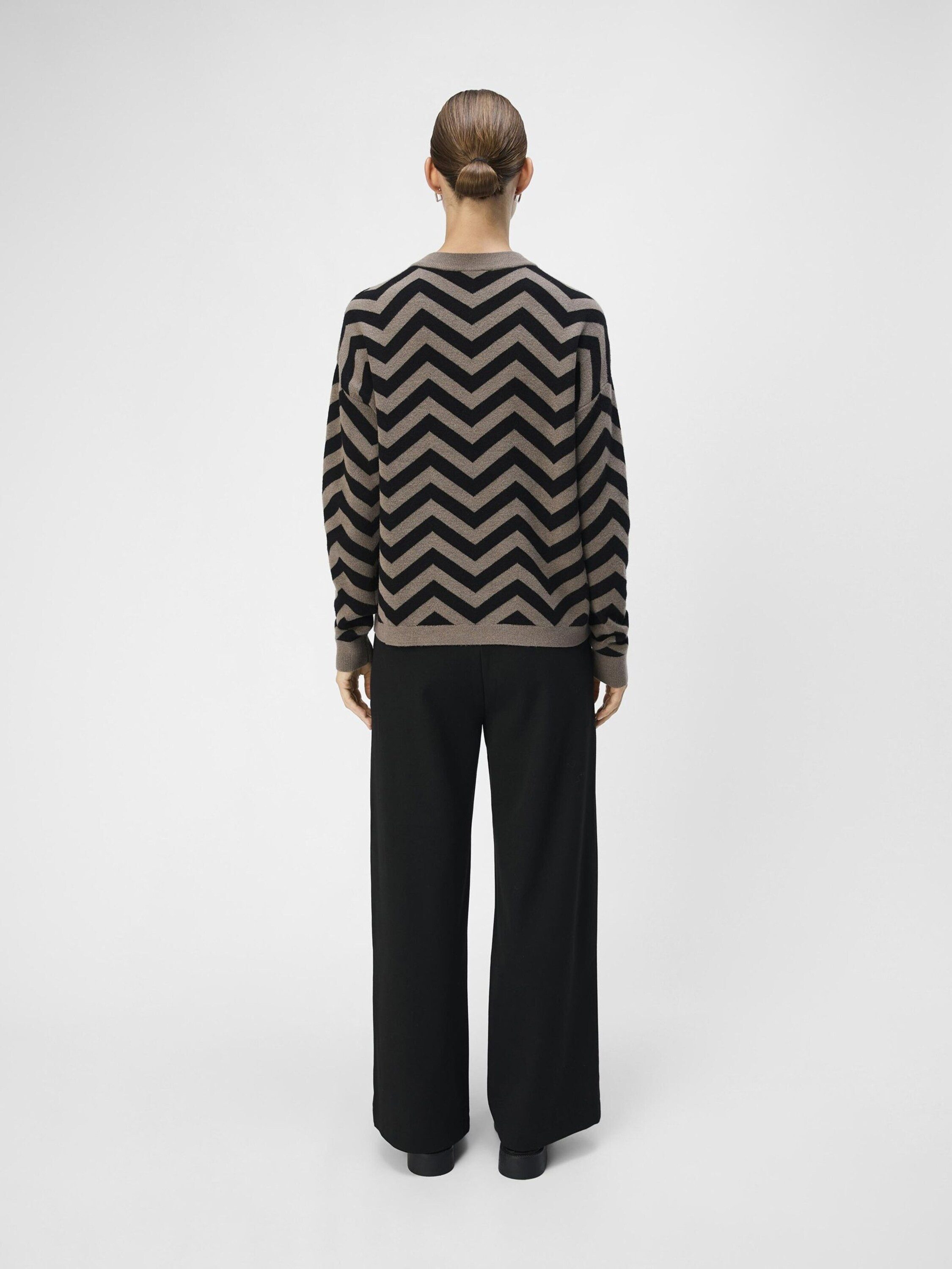 Object Rundhalspullover OBJRAY (1-tlg) Plain/ohne Details