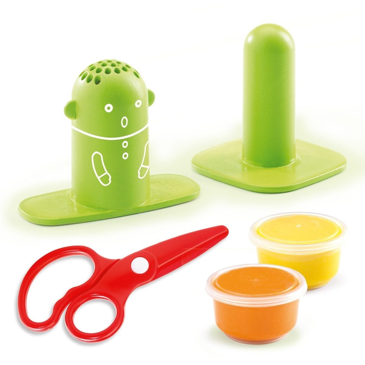 DJECO Knete Djeco Knet-Workshop Frisuren Kreatives Set für Kinder von 3-6 Jahren