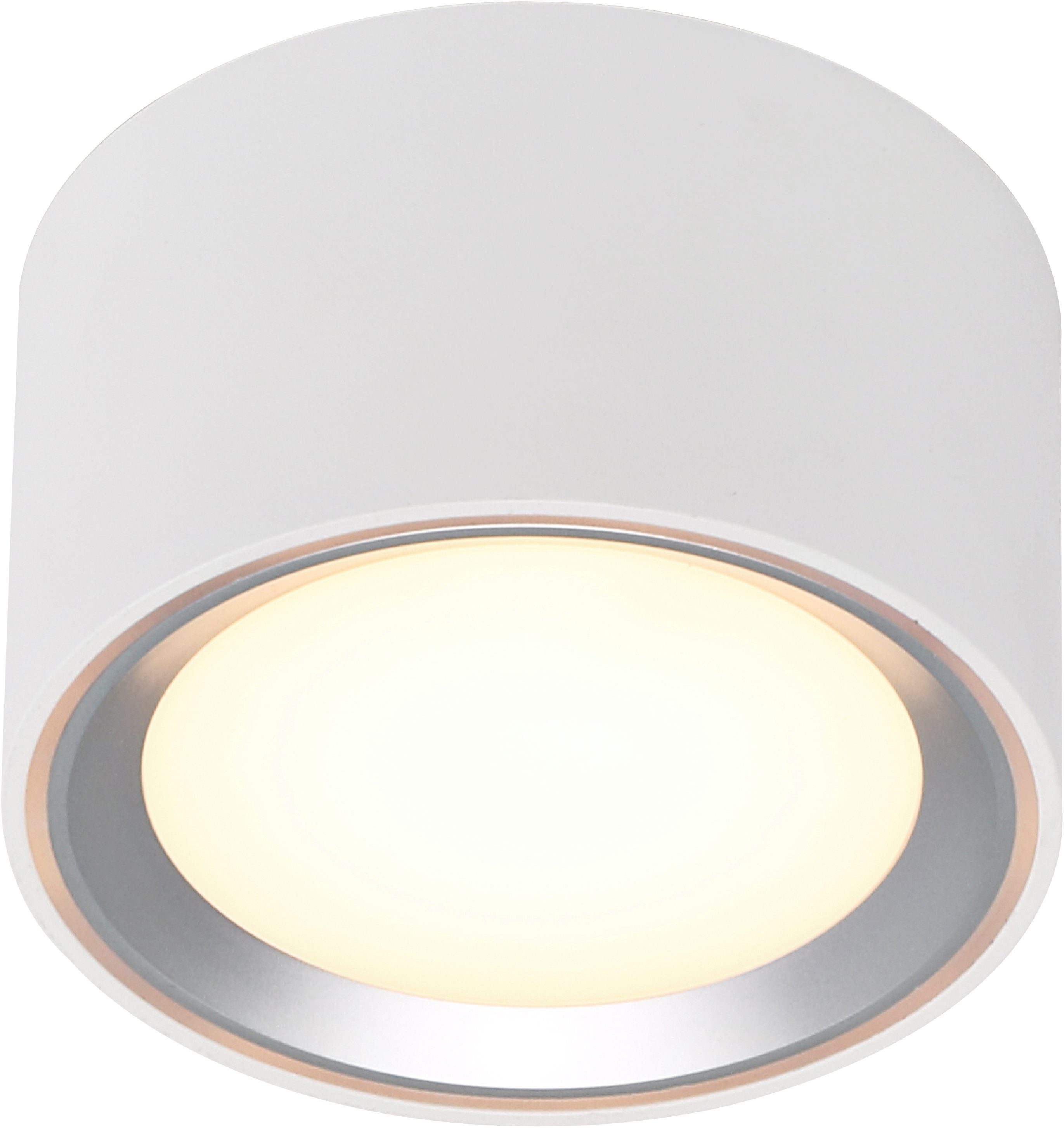 Deckenspot LED Deckenlampe integriert, Dimmfunktion, fest LED LED Deckenleuchte, Warmweiß, Nordlux LED Fallon,