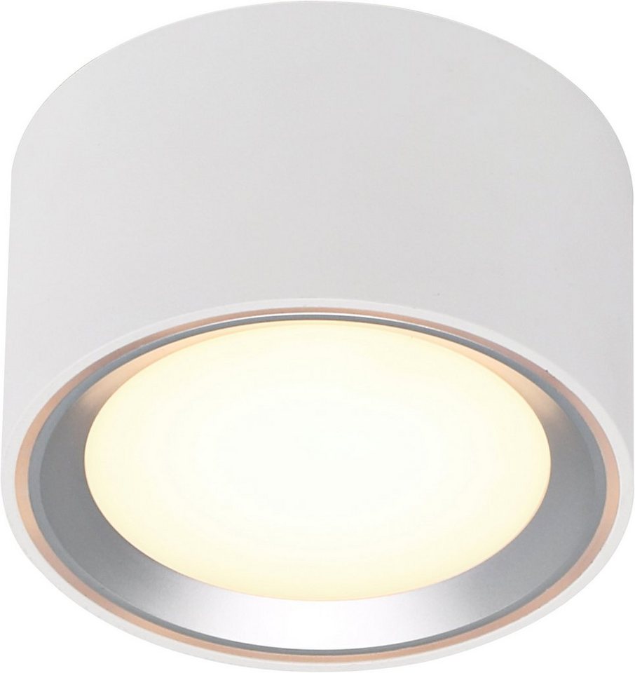 Nordlux LED Deckenspot Fallon, Dimmfunktion, LED fest integriert, Warmweiß,  LED Deckenleuchte, LED Deckenlampe, Dezentes, unauffälliges Design