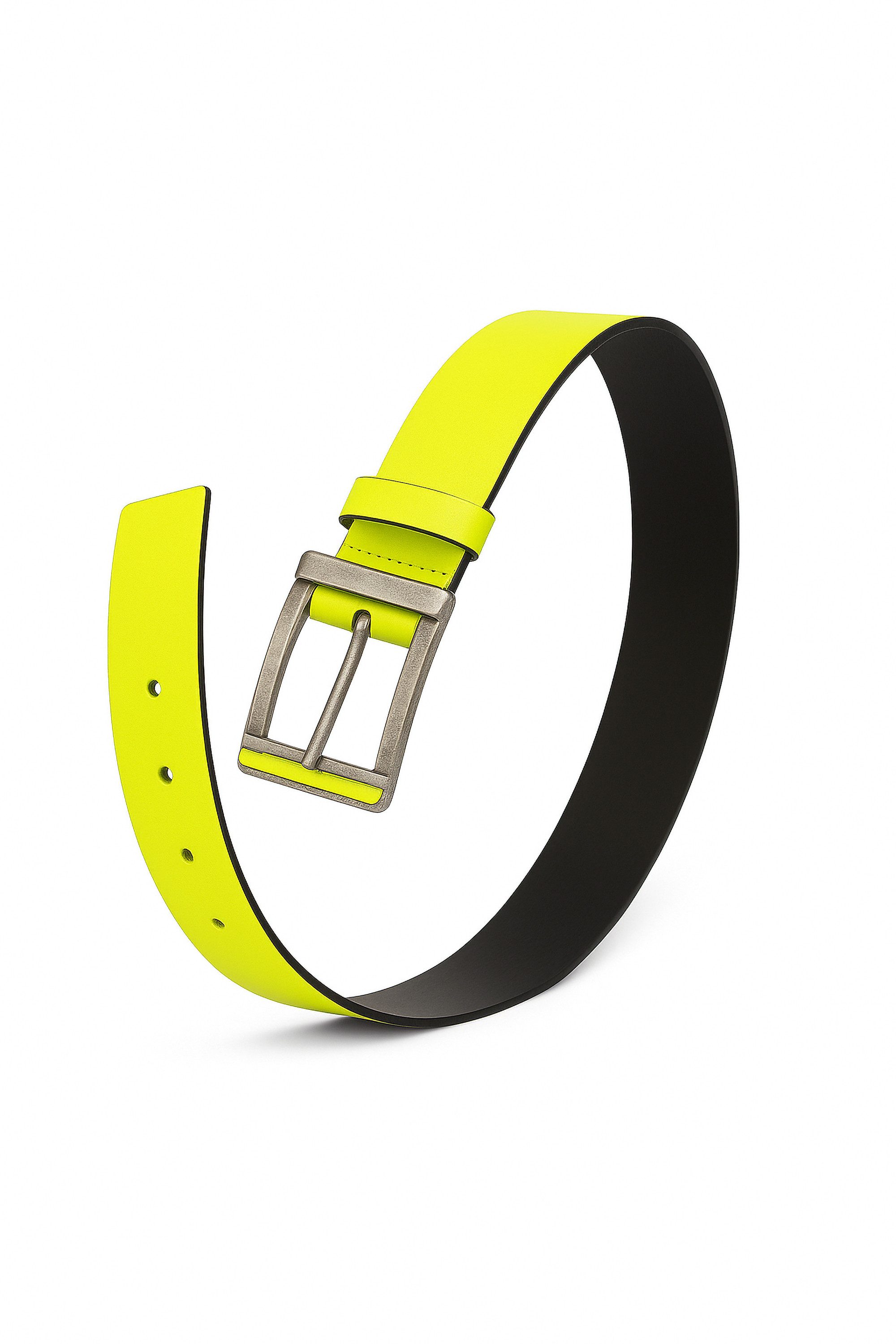 COLLEZIONE ALESSANDRO Ledergürtel Neon aus echtem Leder, Made in Italy, Neon