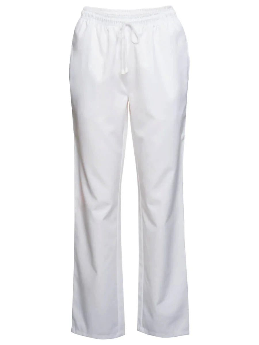 Ismont Arbeitshose Schlupf-Kochhose Unisex Weiß Gastronomie – ISMONT ISM 0027