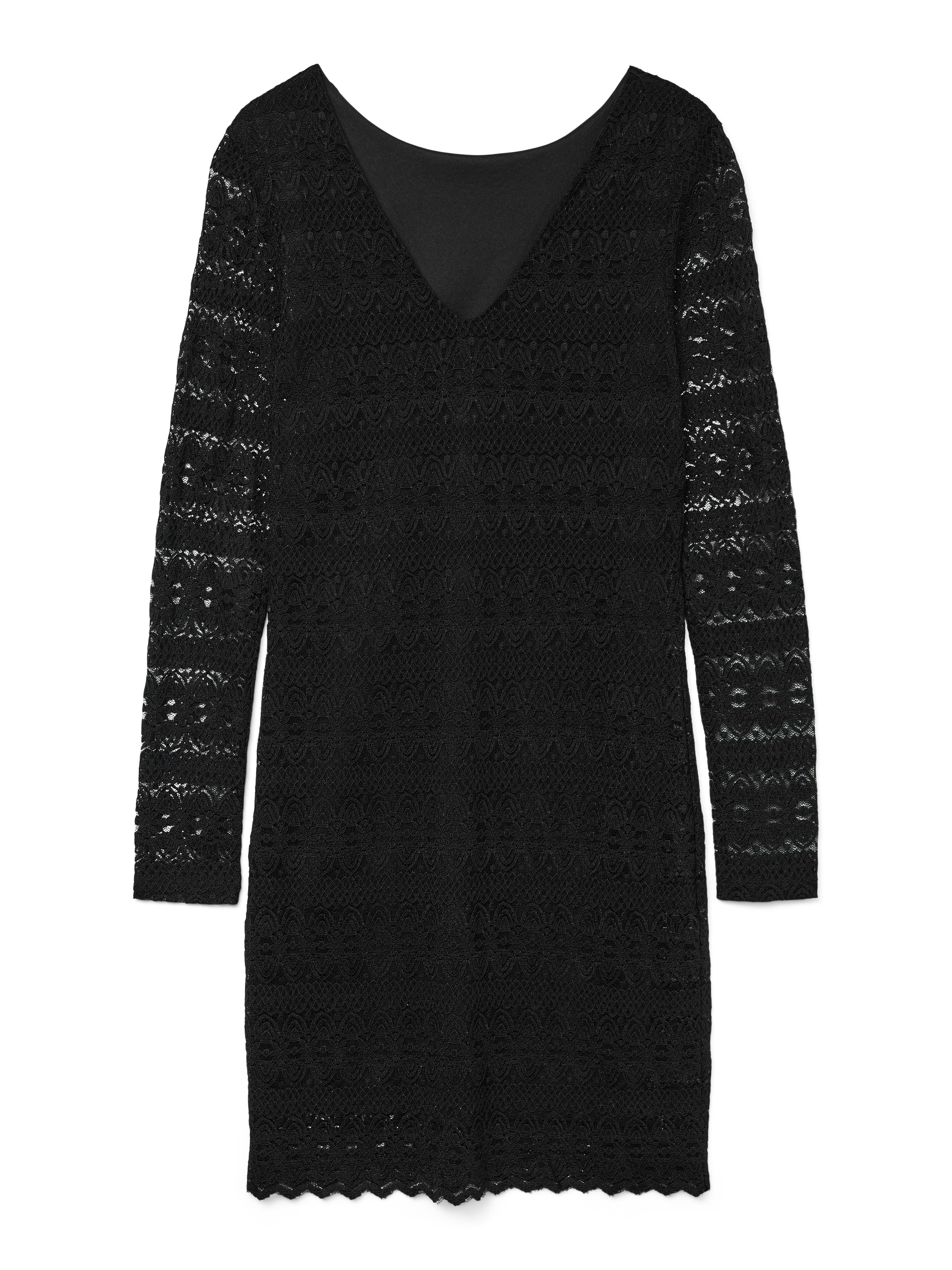 Vero Moda Spitzenkleid VMZOE 2-WAY LS SHORT DRESS JRS NOOS