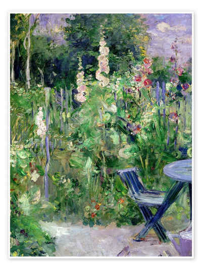 Posterlounge Poster Berthe Morisot, Stockrosen I, Malerei