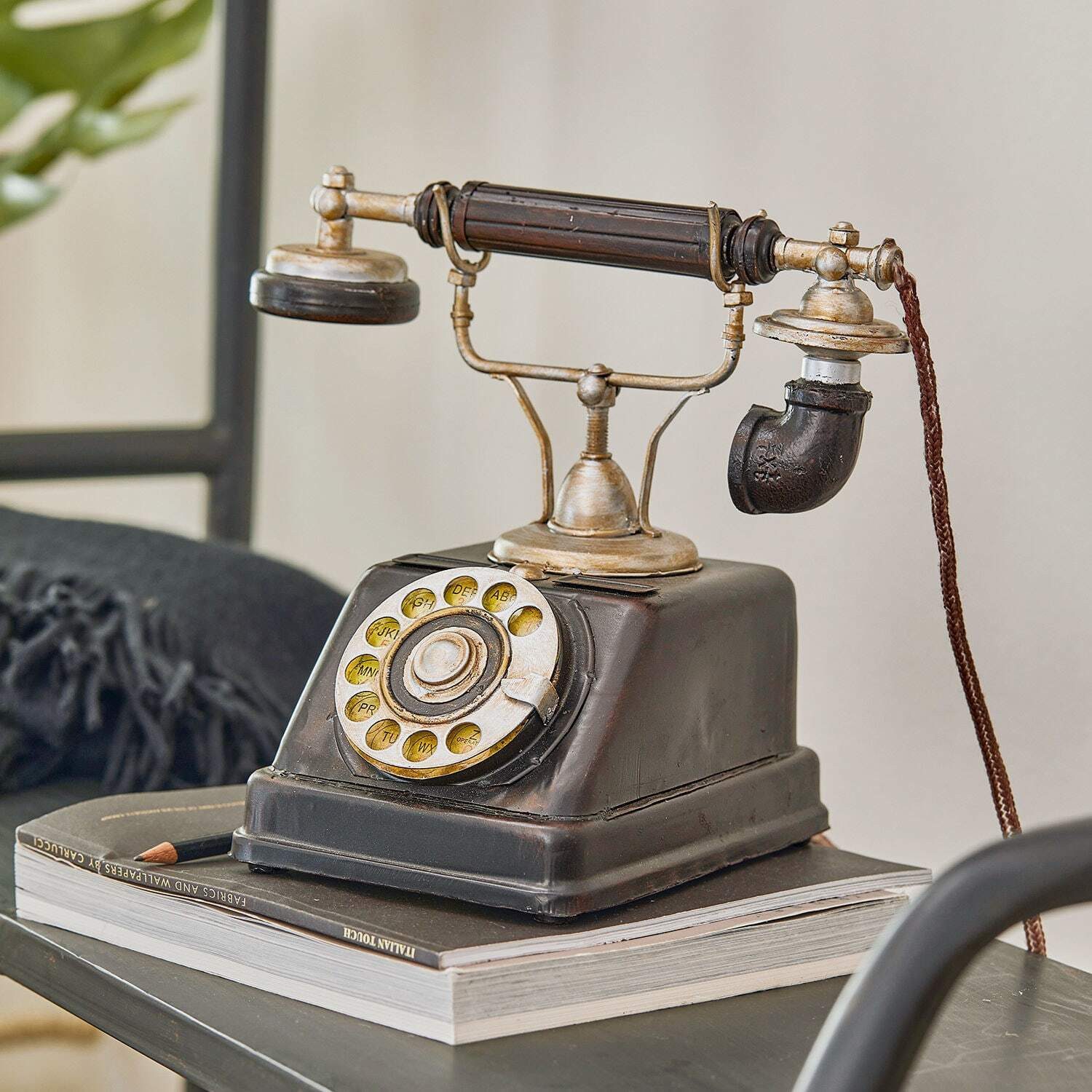 Mirabeau Dekoobjekt Deko-Telefon Upavon schwarz