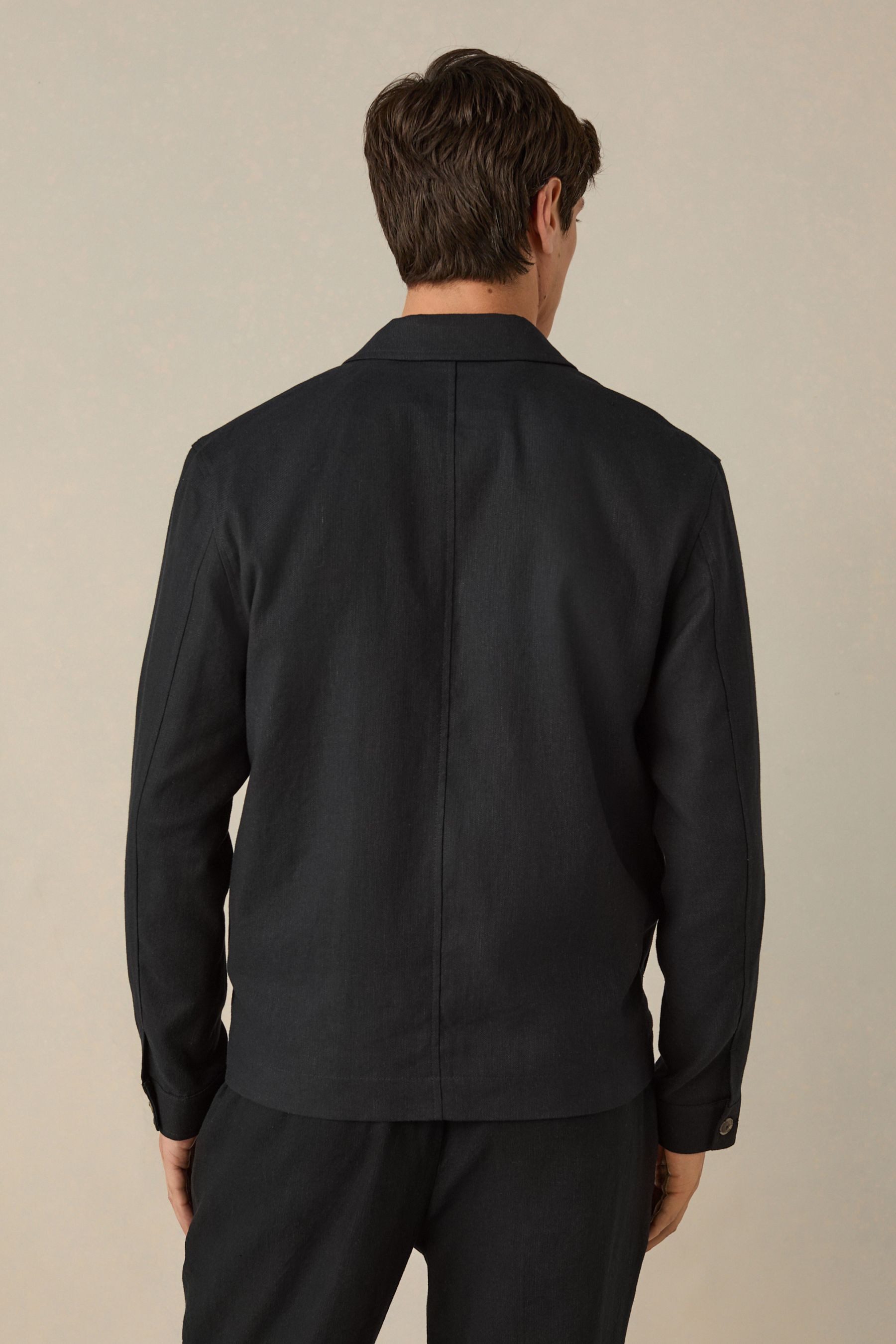 Next Hemdjacke Hemdjacke aus Baumwoll-Leinen-Mischung (1-St) günstig online kaufen