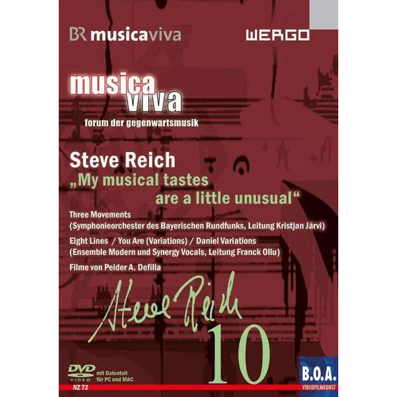 Schott Verlag DVD Steve Reich,DVD