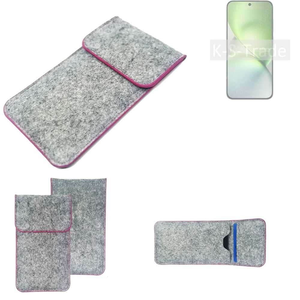 K-S-Trade Handyhülle für Vivo X200 Pro mini, Handy Schutz Hülle Schutzhülle Handyhülle Filztasche Pouch
