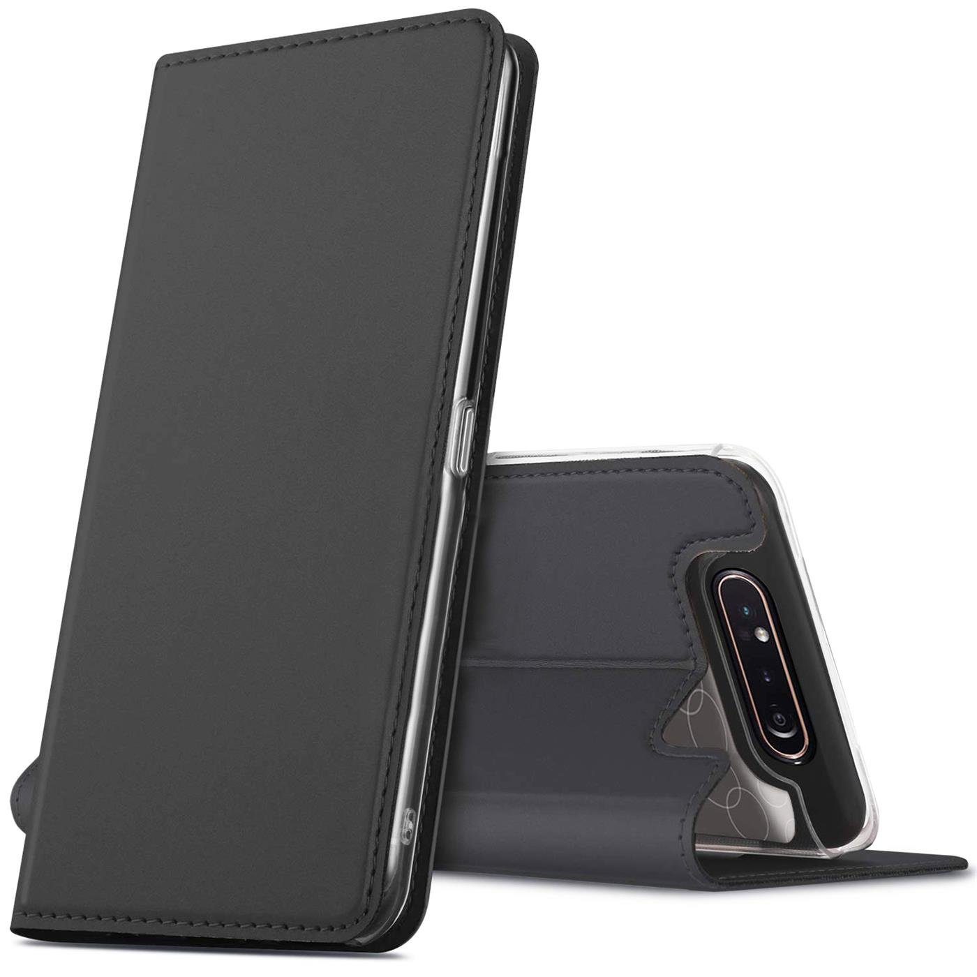 CoolGadget Handyhülle Magnet Case Handy Tasche für Samsung Galaxy A80 6,7 Zoll, Hülle Klapphülle Ultra Slim Flip Cover für Samsung A80 Schutzhülle