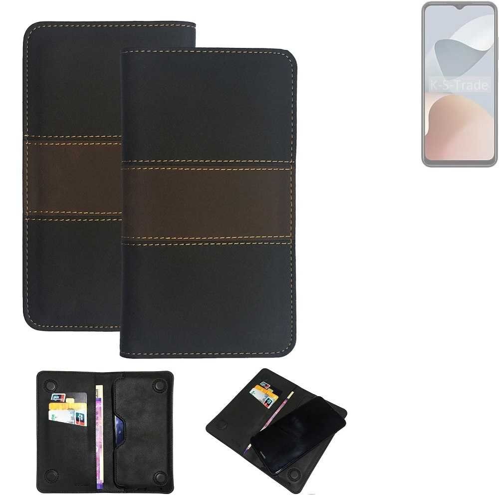 K-S-Trade Handyhülle für ZTE Blade A54, Hülle Handyhülle Schutzhülle Walletcase Bookstyle Tasche Schutz