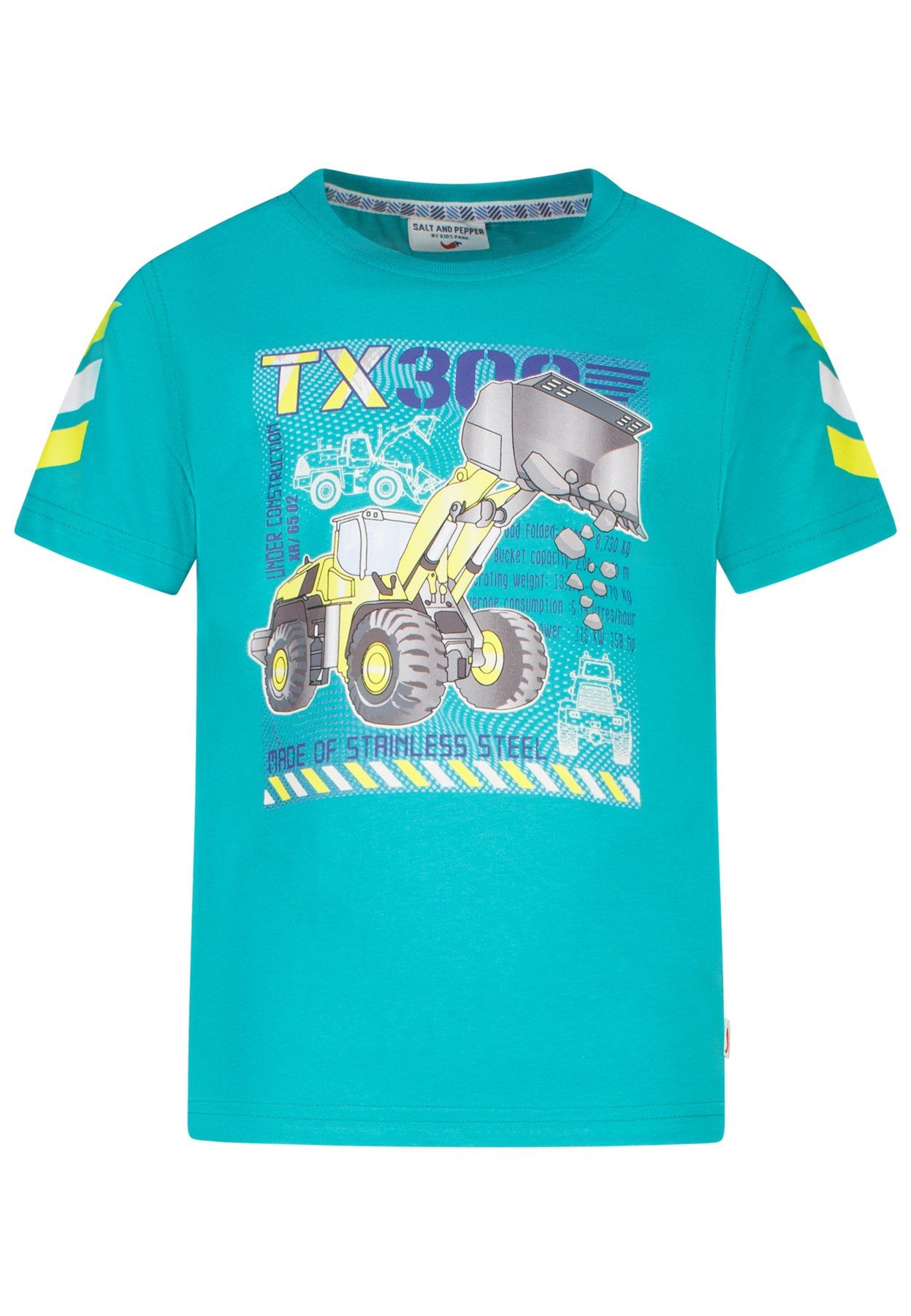 SALT AND PEPPER T-Shirt Salt & Pepper Jungen leuchtender Bagger Print T-Shirt golf green (1-tlg)