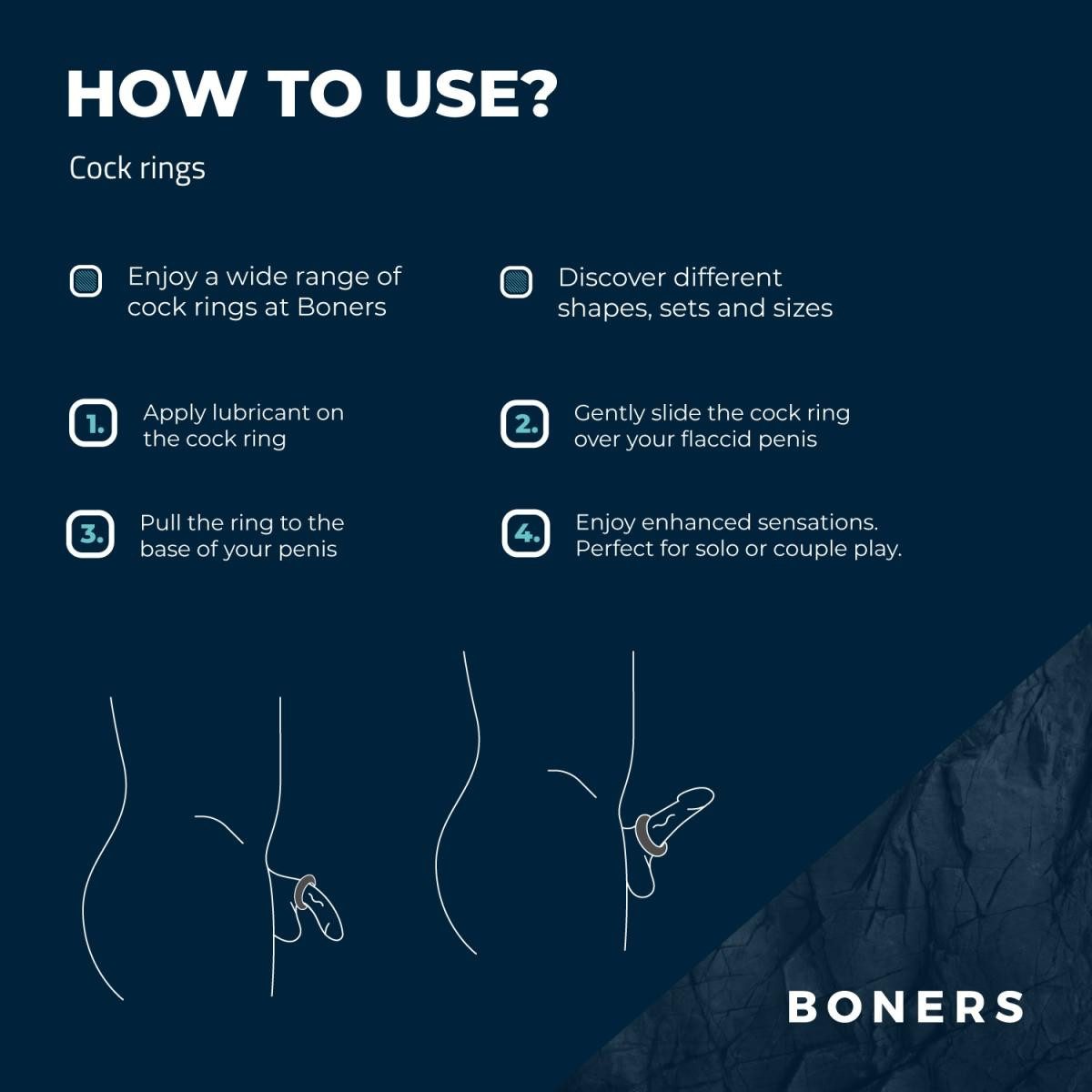 Boners Kondome Ergo Cockring, 1 St.