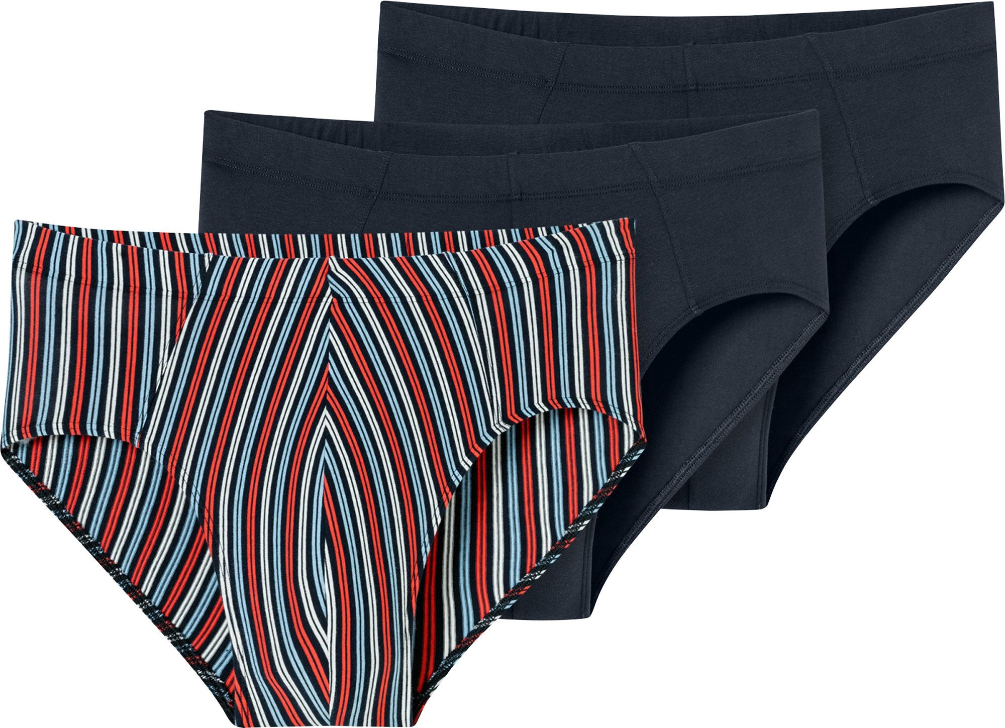 Schiesser Slip Herren-Slip 3er-Pack Single-Jersey Uni