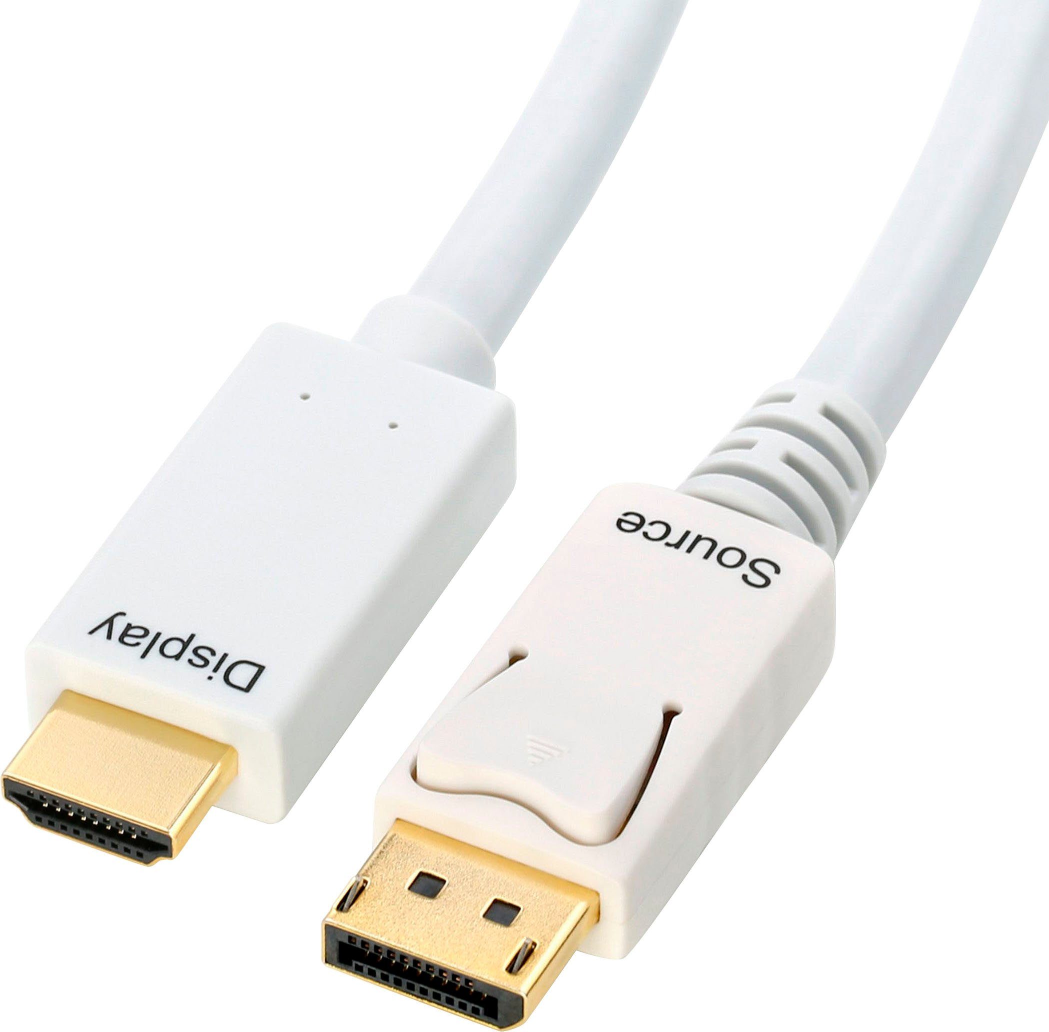 CSL DisplayPort, HDMI Kabel, mehrfach geschirmt, verschiedene Längen Audio- & Video-Kabel, DisplayPort, HDMI, DisplayPort, HDMI (300 cm)