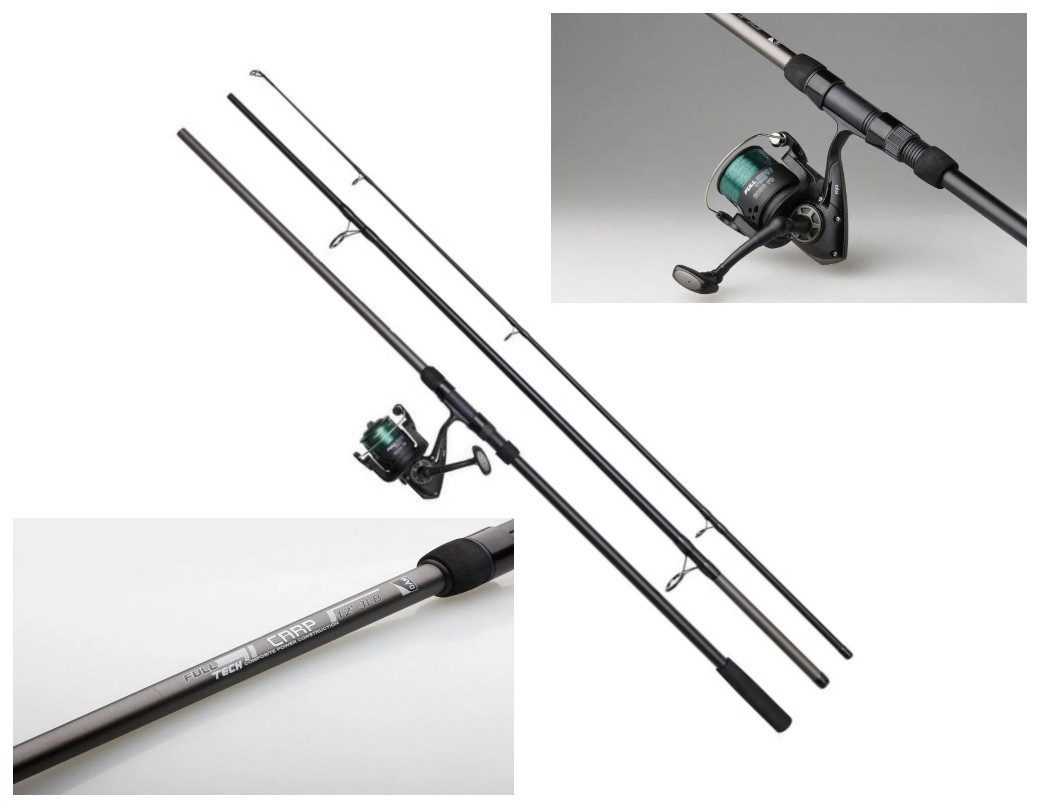 Stationärrolle DAM SET Full Tech Carp Combo 6000FD 3lb Karpfenset 3,66M