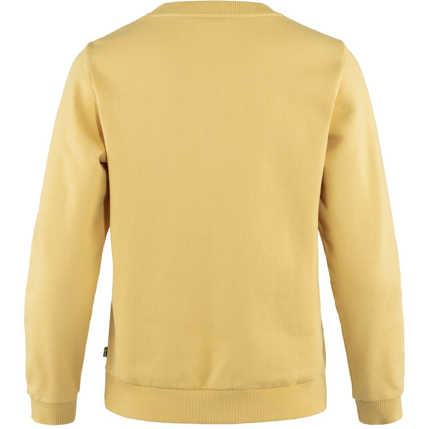 Fleecepullover Logo Mais Damen Sweater Yellow W Fjällräven Sweater Fjällräven