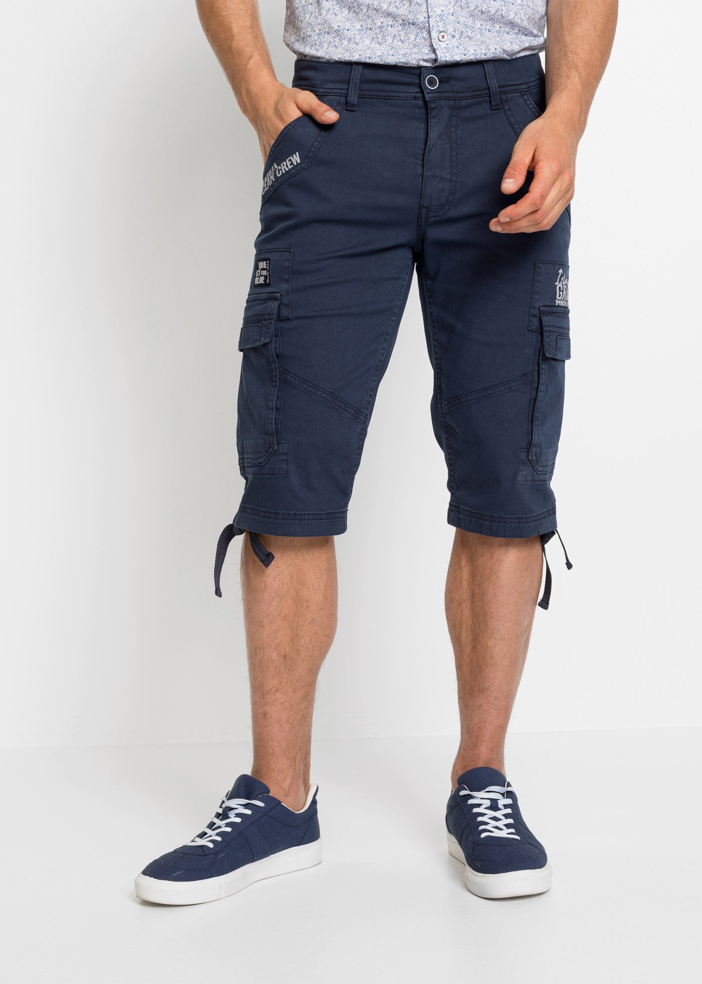bonprix Longbermudas aus leichter Baumwollqualität, mit Elasthan-Anteil, regular fit. Reduzierter Preis € 31,99. Unverbindliche Preisempfehlung € 39,99