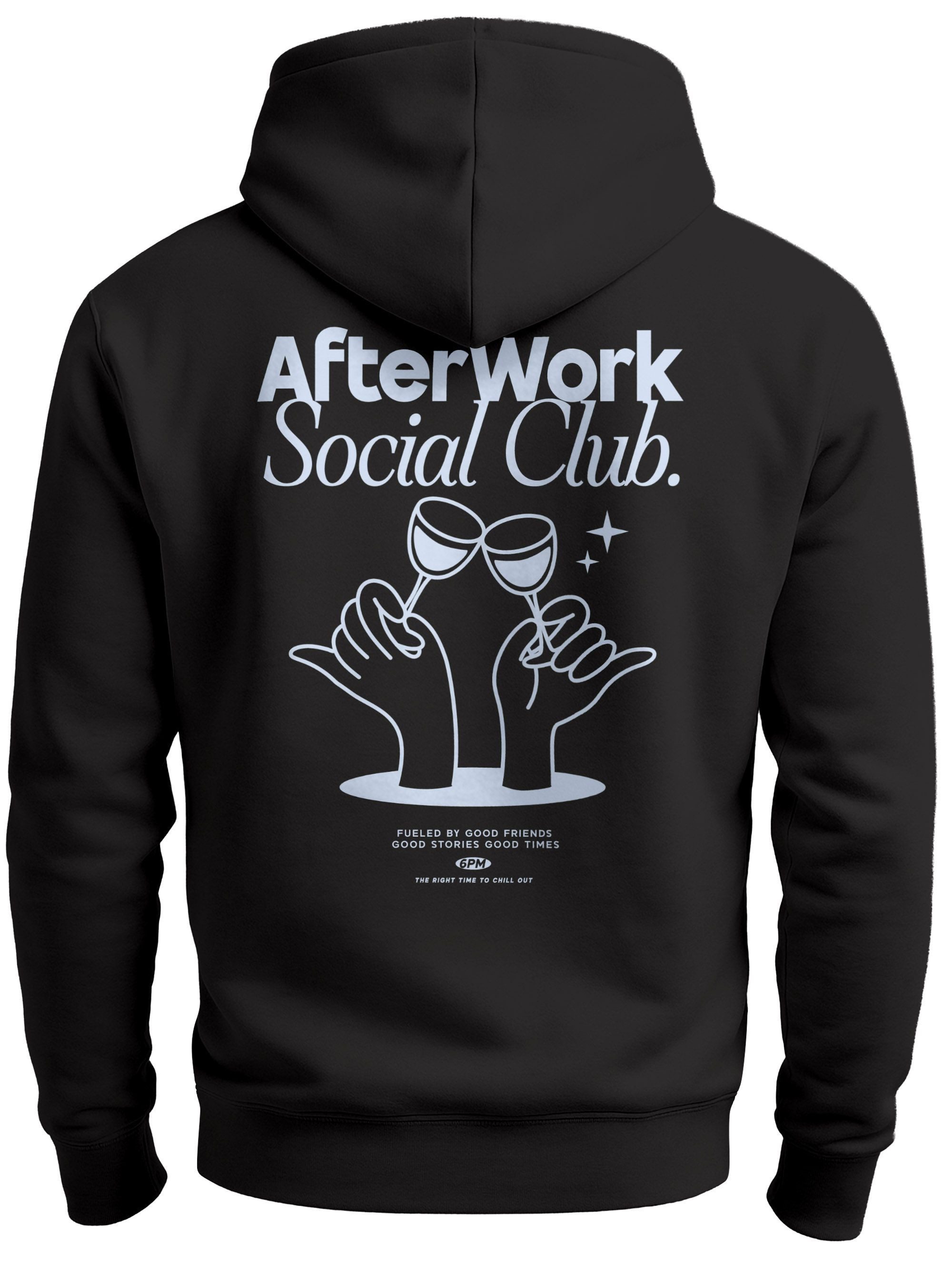 Hoodie Herren Hoodie After Work Social Club Kapuzensweatshirt mit