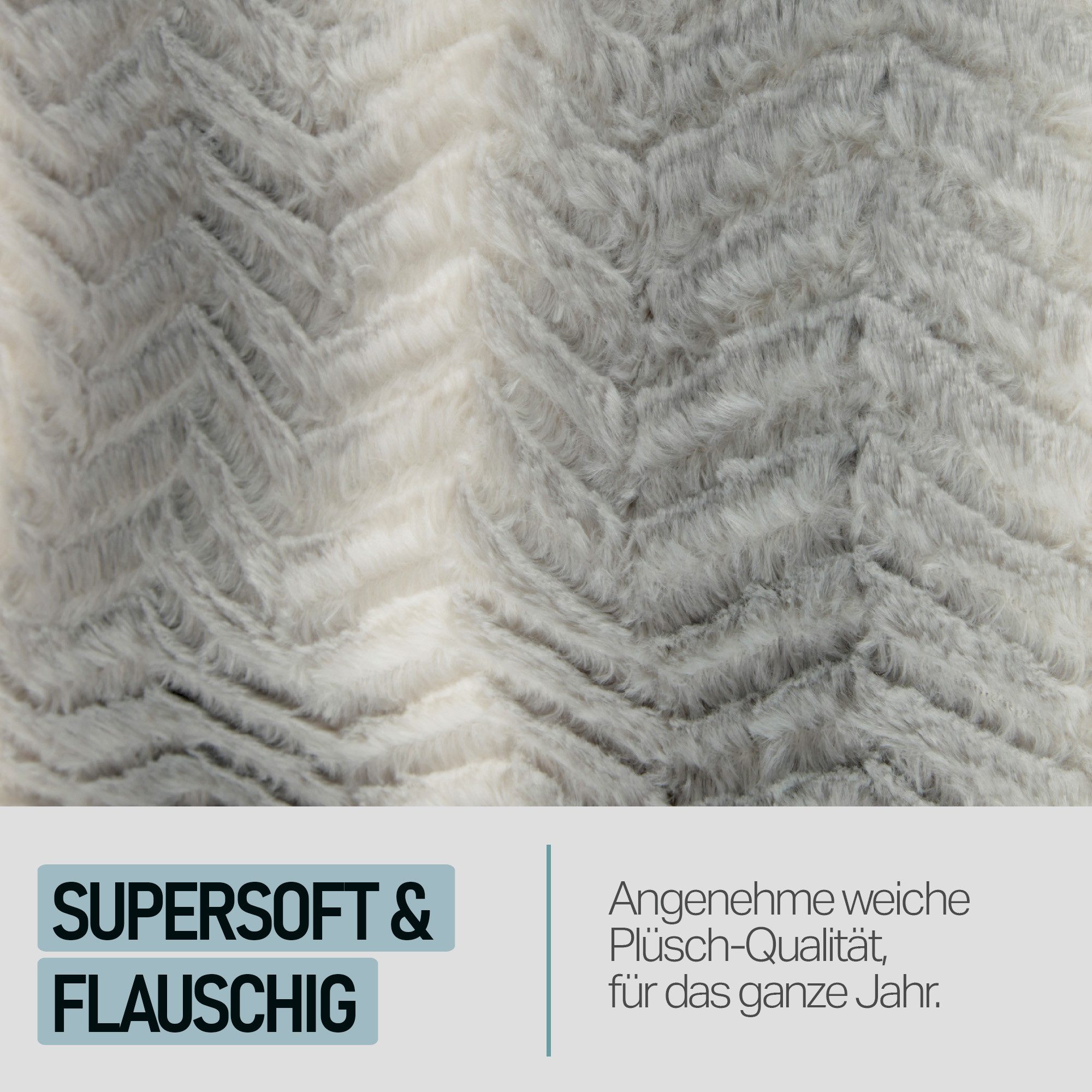 Wohndecke Flanelldecke Sherpaleece, Bestlivings, Kuscheldecke mit Kapuze 130 x 180 cm, TV-Decke, Flauschdecke
