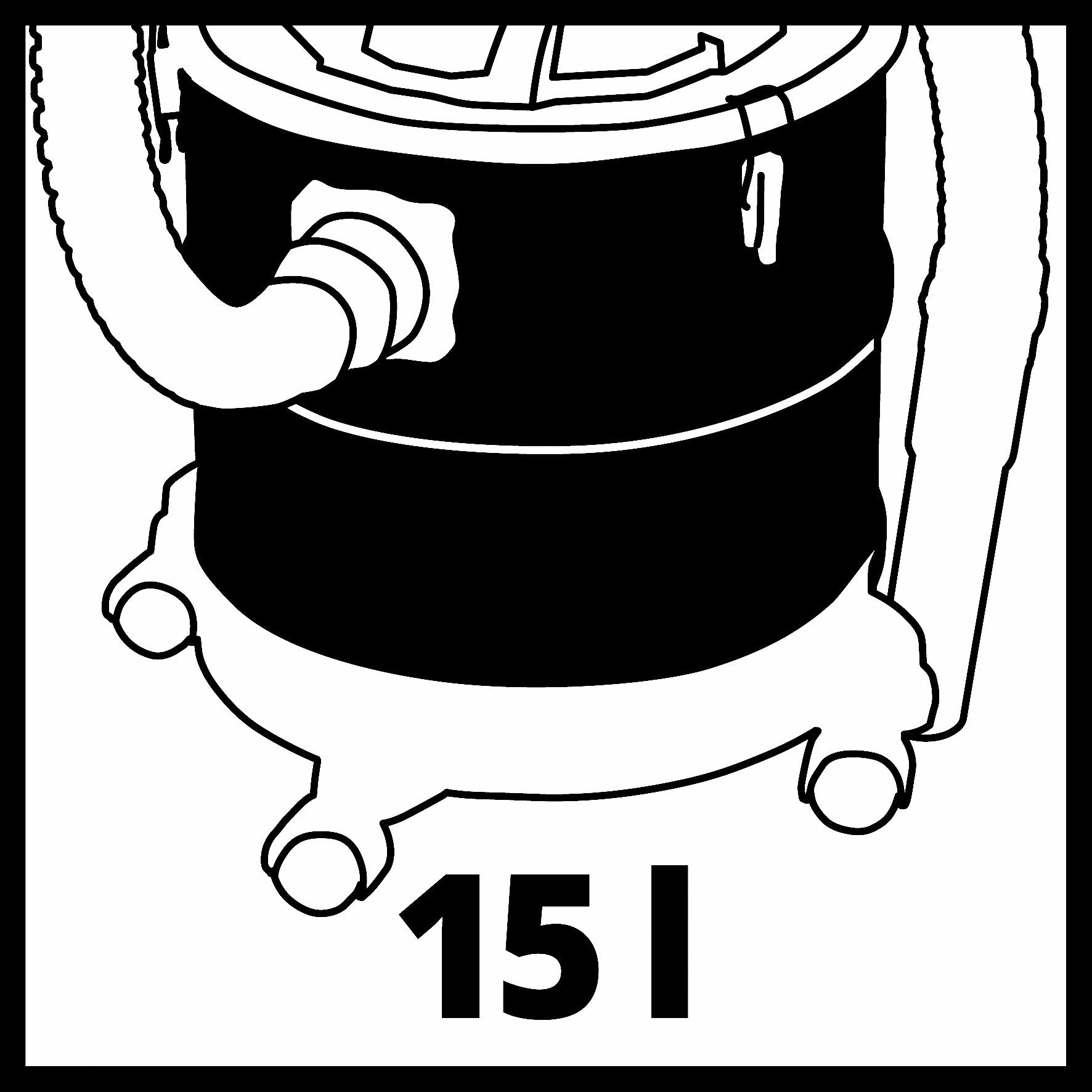 W, Aschesauger 18/15 Einhell 150 Akku Akku-Aschesauger Li Ladegerät C-Solo, ohne beutellos, und TE-AV