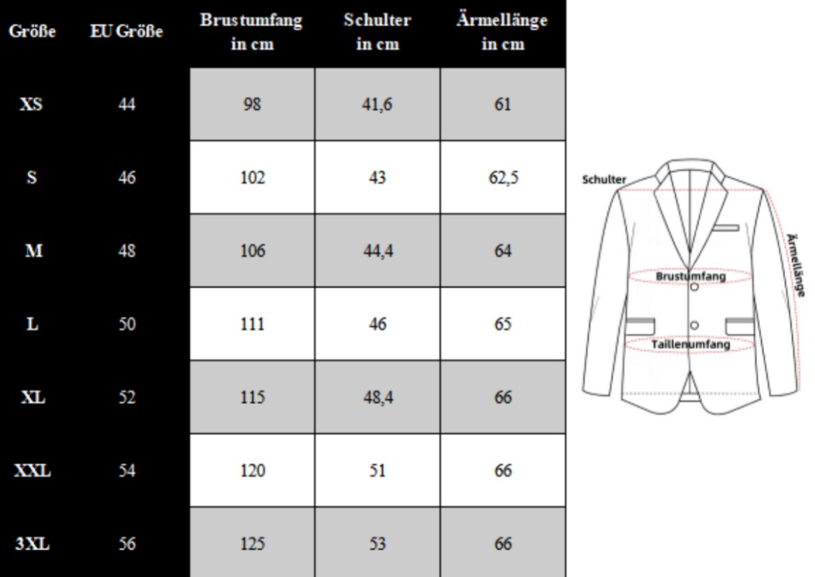 Allthemen Anzugsakko zweireihiger Herrensakko Slim Fit eleganter Hochzeitsblazer