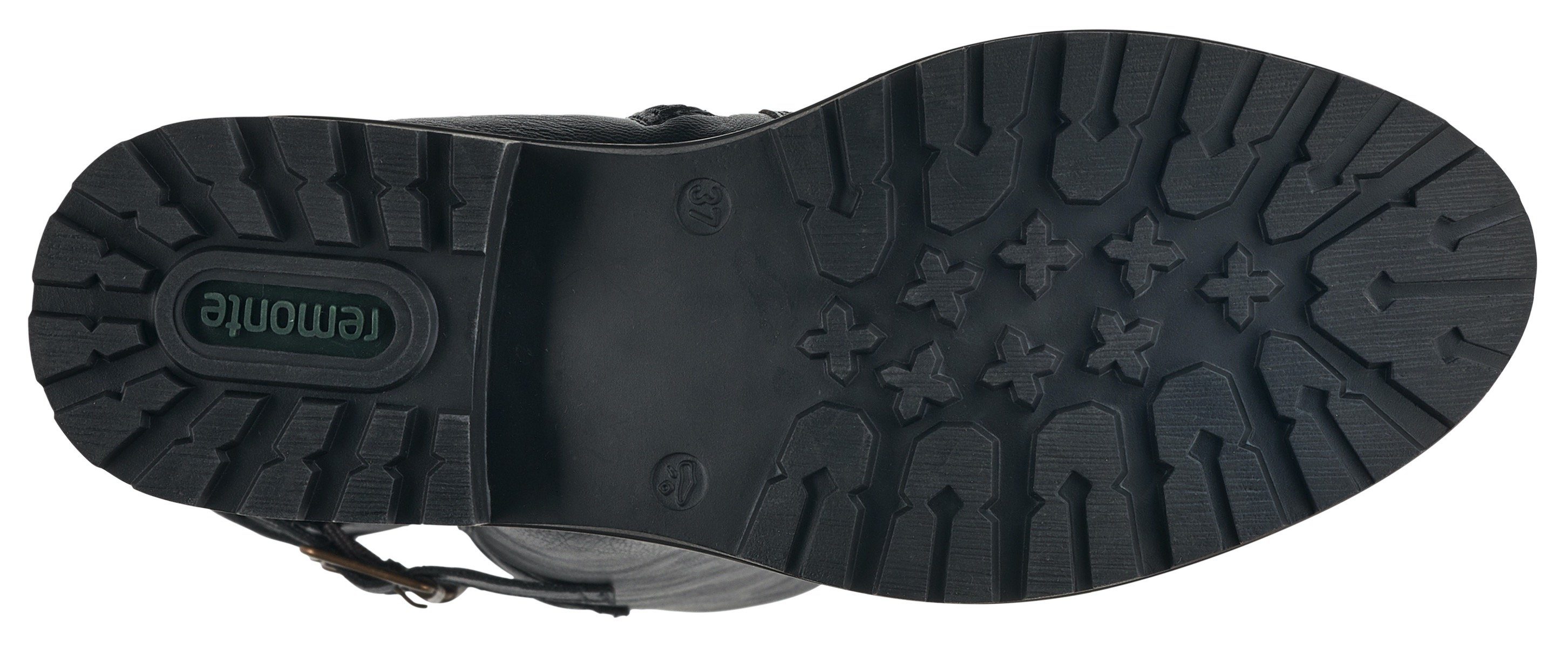Remonte Winterstiefel, Blockabsatz, Langschaftstiefel, Wechselfußbett, XL-Schaft