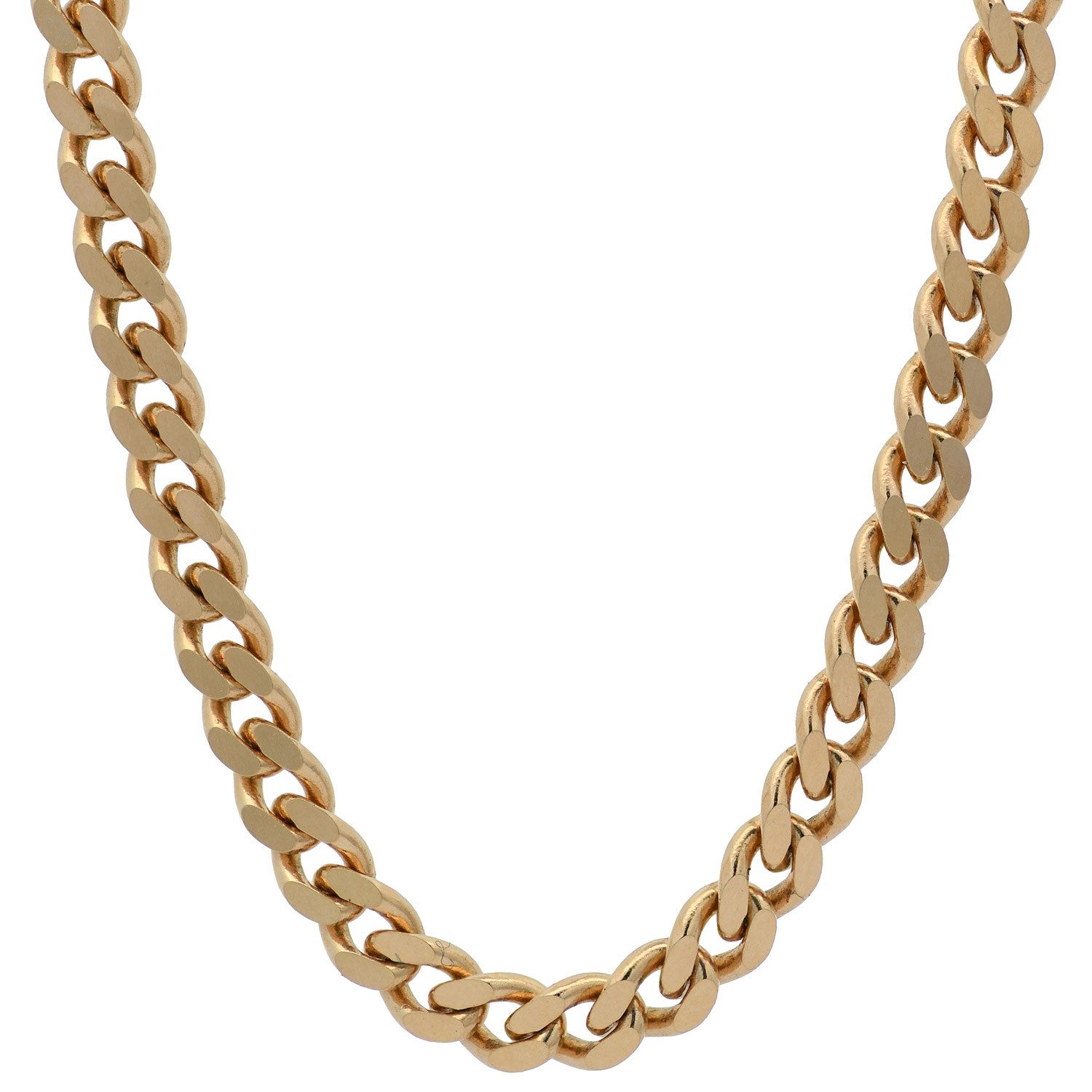 HOPLO Panzerkette Goldkette Panzerkette Länge 45cm - Breite 3,0mm - 750-18 Karat Gold – Bild 2 von 5